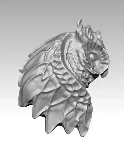 owl pendant  3D print model