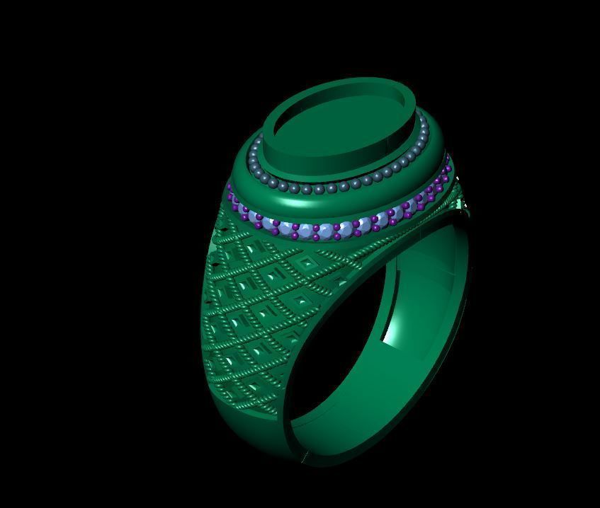 MEN RING 3D print model_1