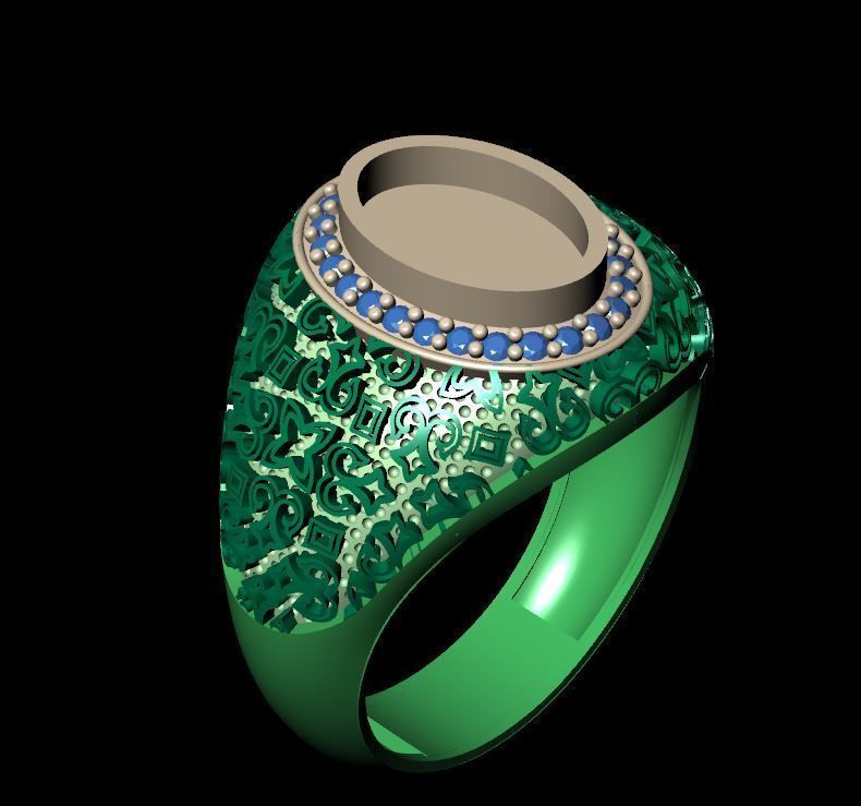 MEN RING 3D print model_1