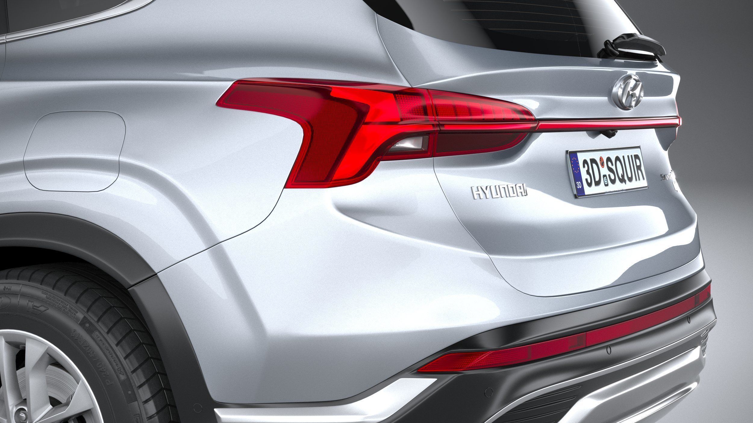 Hyundai SantaFe Basic 2021 3D model_6