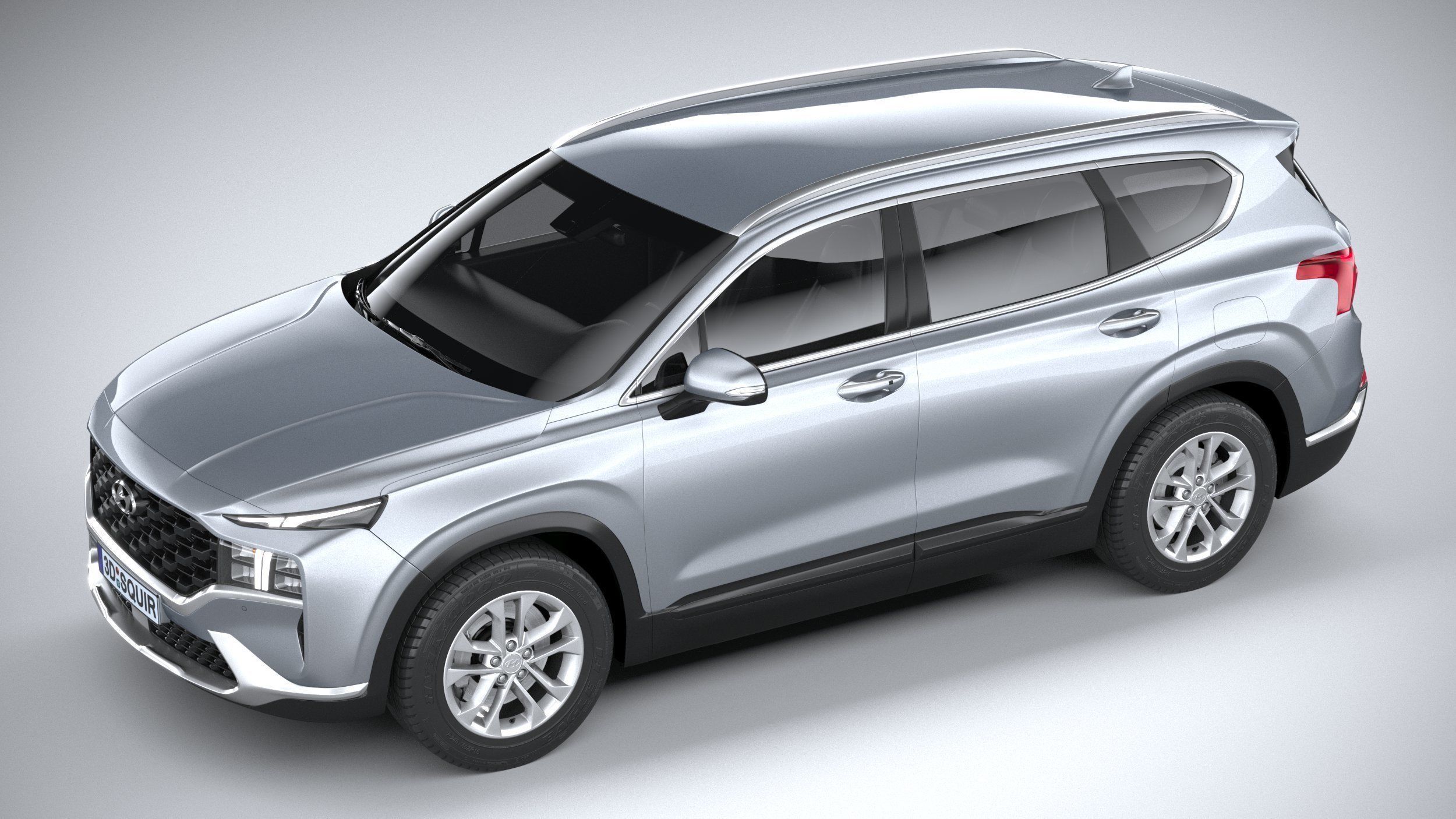 Hyundai SantaFe Basic 2021 3D model_7
