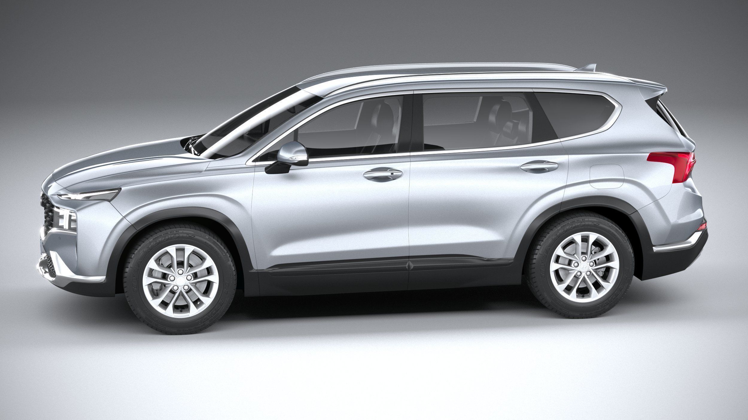 Hyundai SantaFe Basic 2021 3D model_8