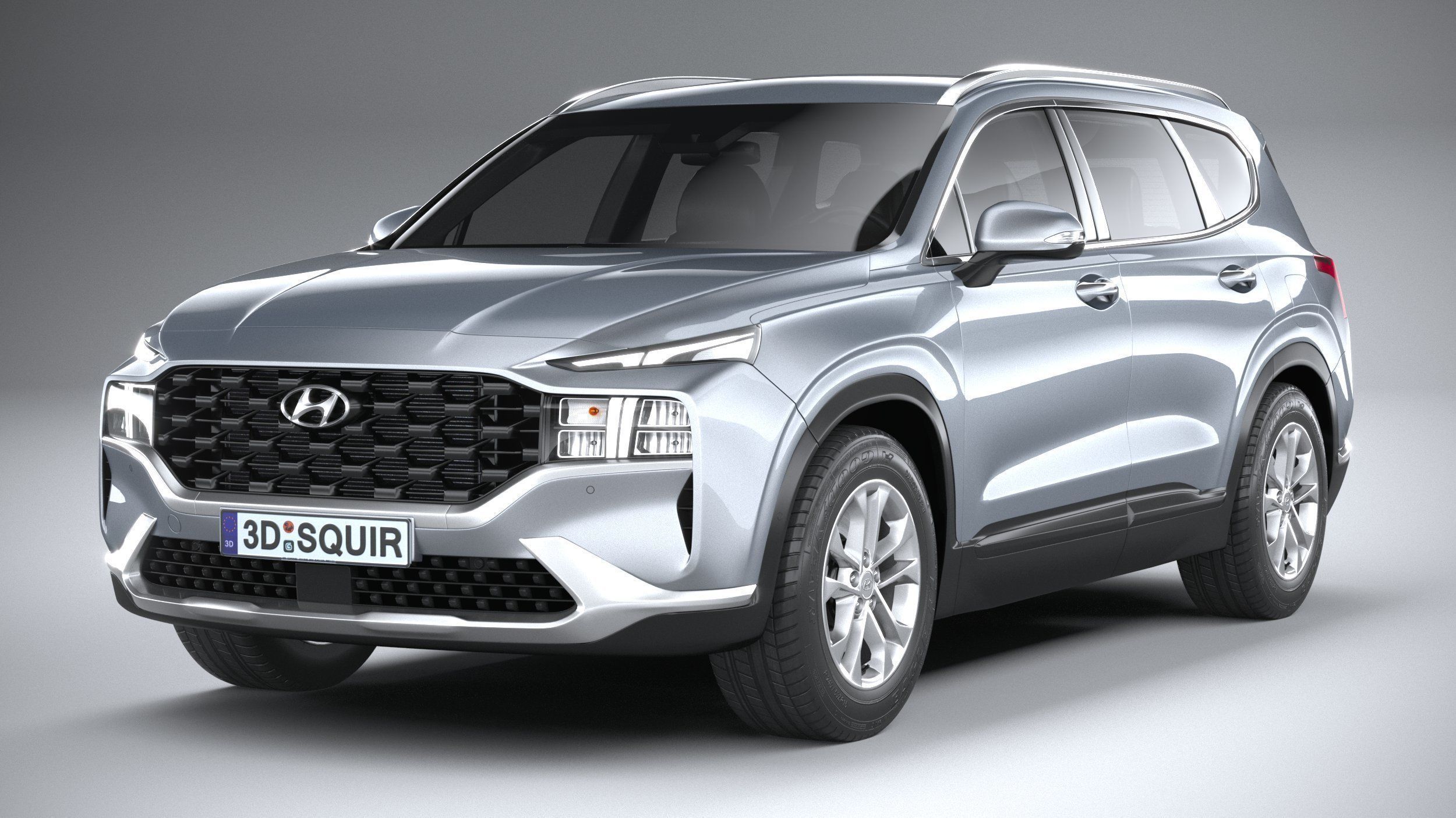 Hyundai SantaFe Basic 2021 3D model_2