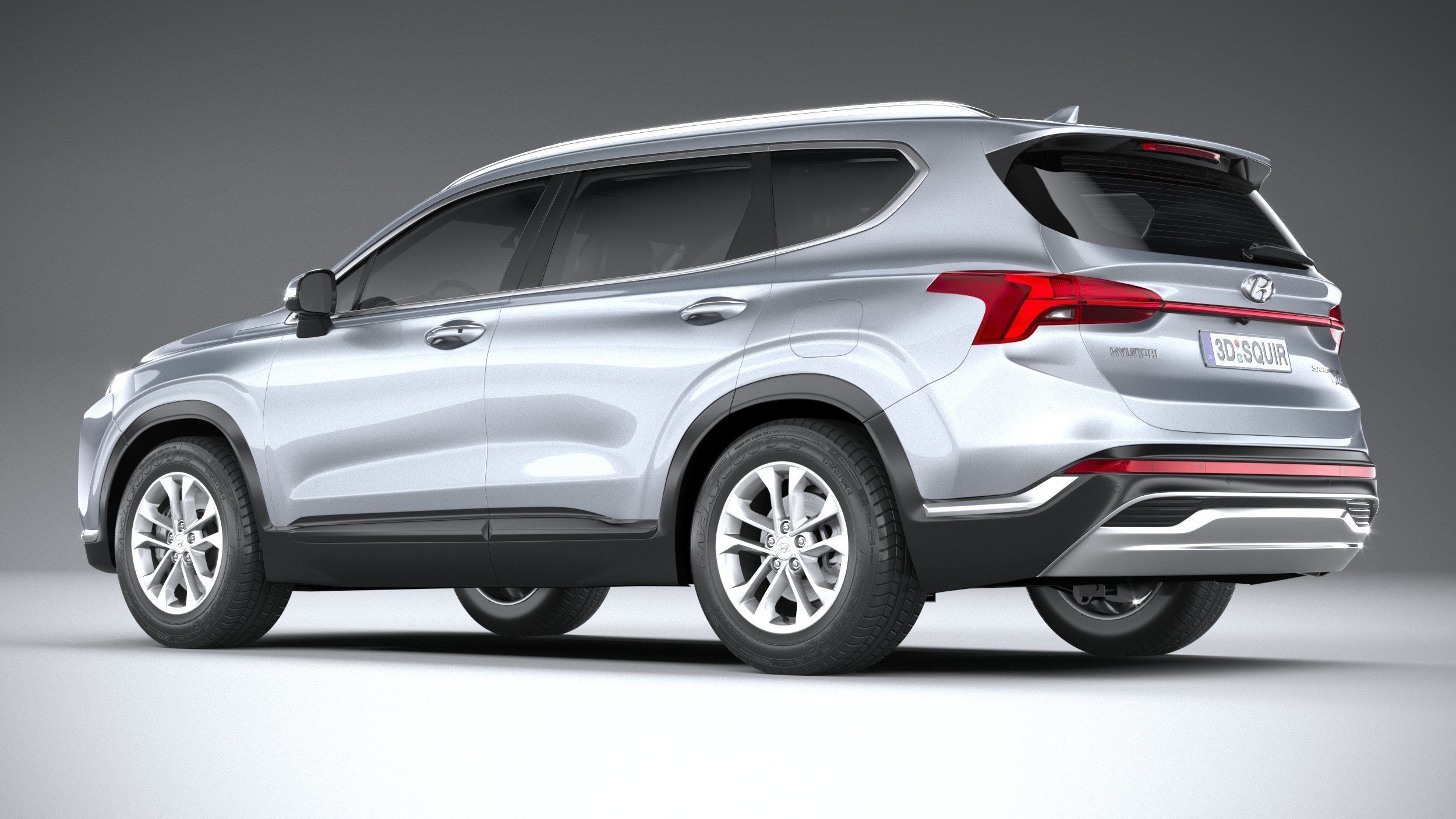 Hyundai SantaFe Basic 2021 3D model_5