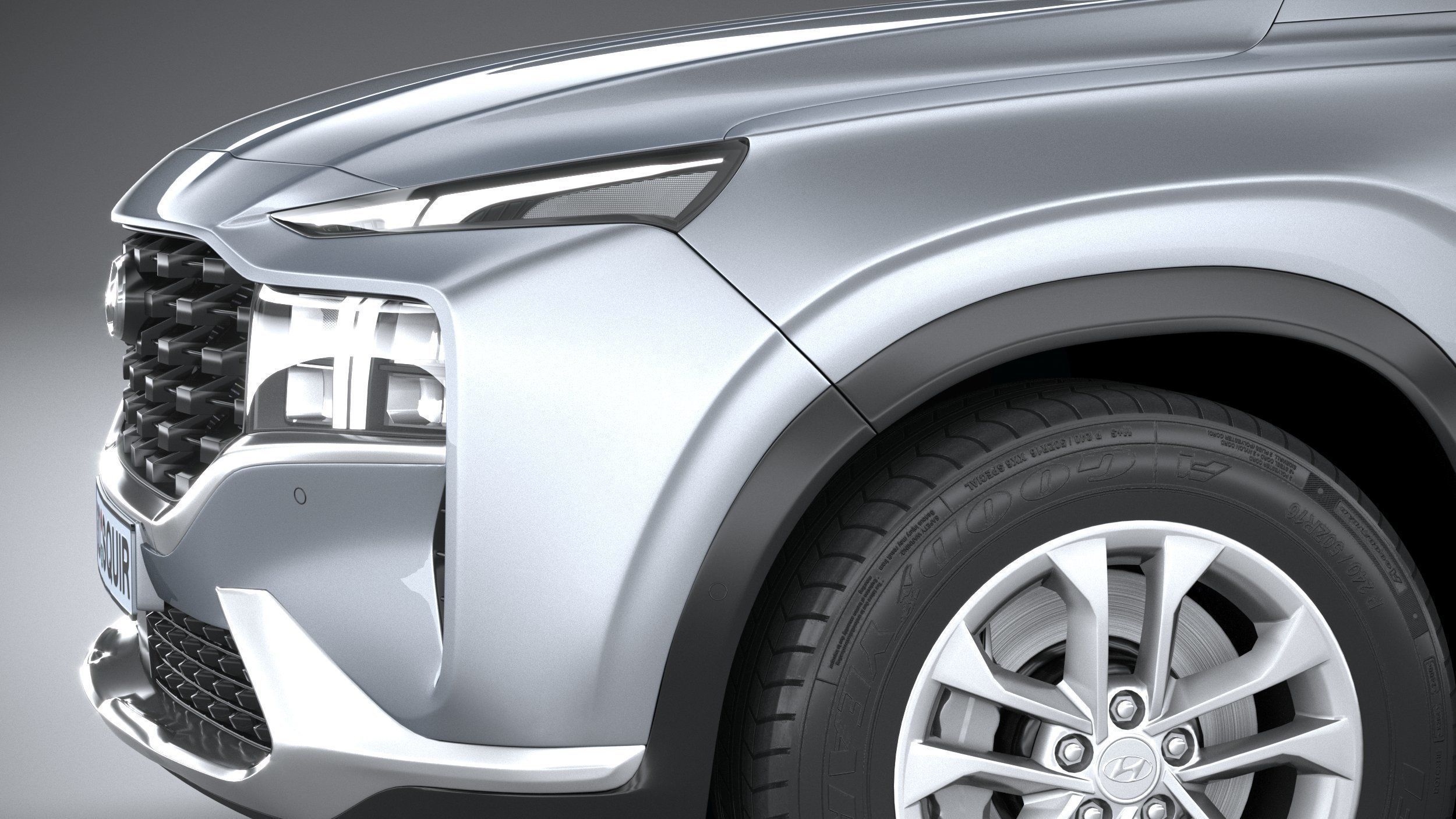 Hyundai SantaFe Basic 2021 3D model_3