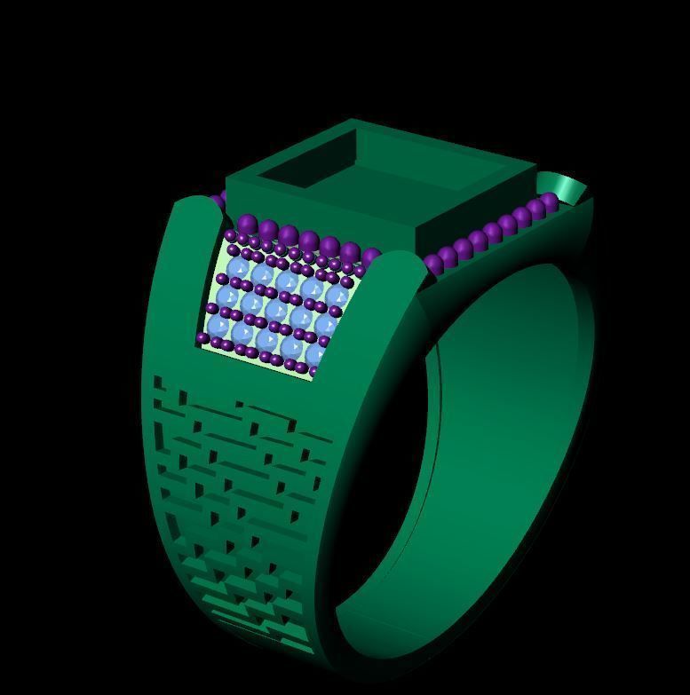 MEN RING 3D print model_1