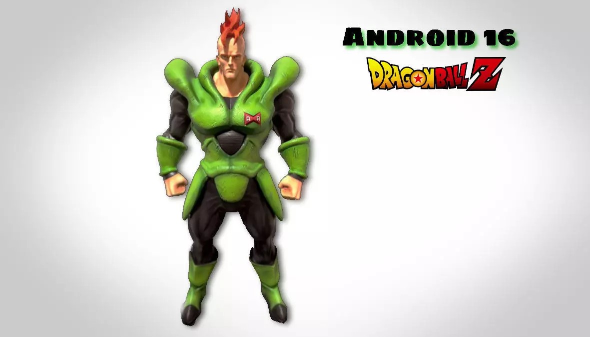 ANDROID 16 DRAGONBALL Z STL FILES 3D print model