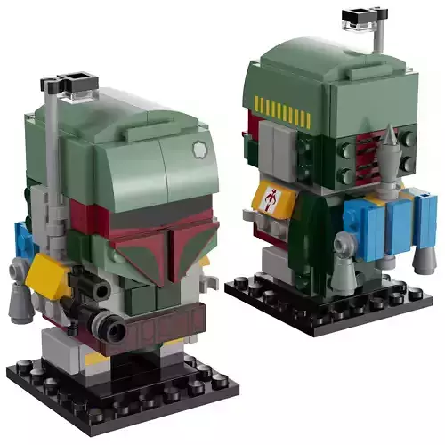 Lego Brickheadz - 41629 Boba Fett 3D model