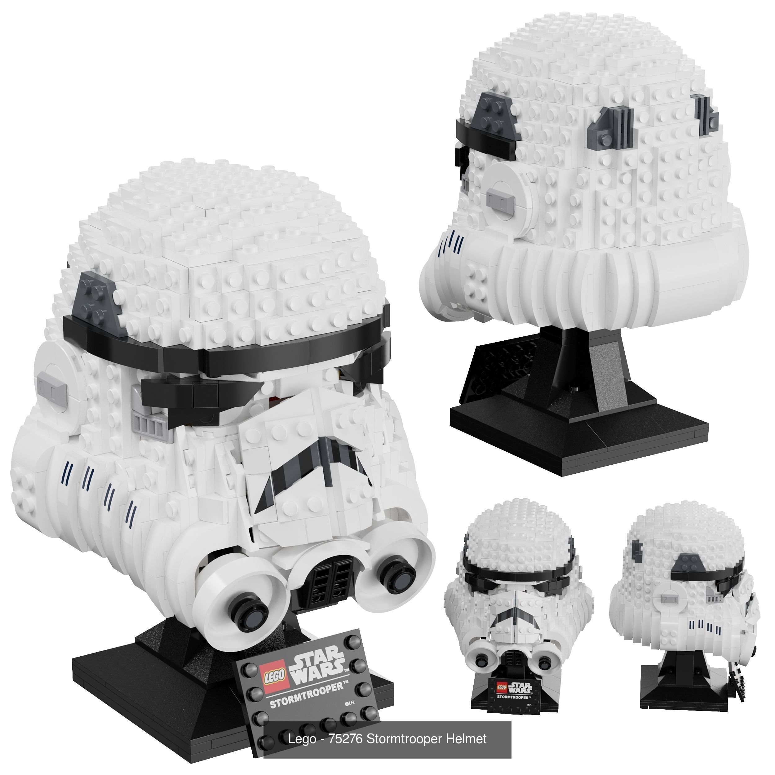 Lego Star Wars helmet 3D Model Collection_2