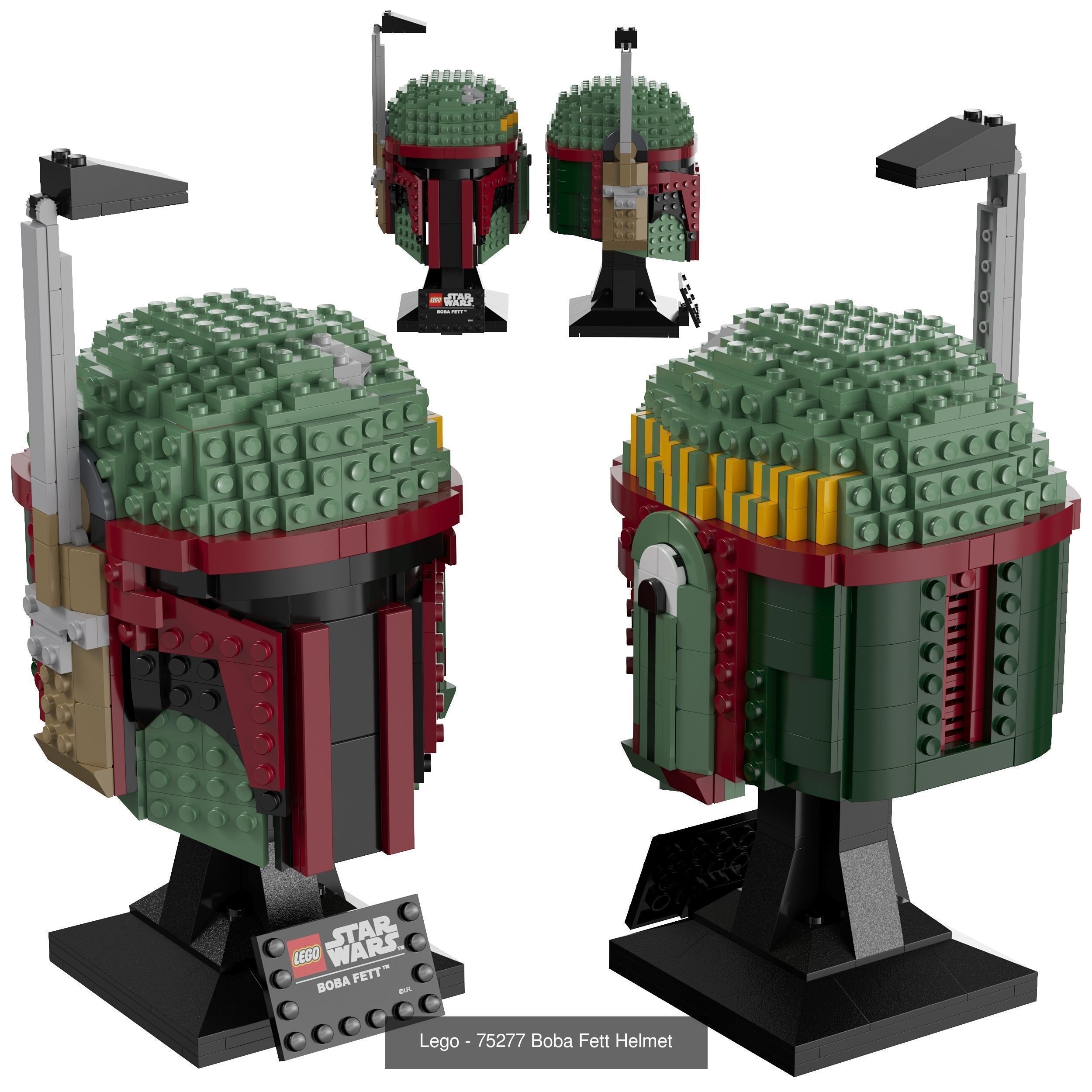 Lego Star Wars helmet 3D Model Collection_3