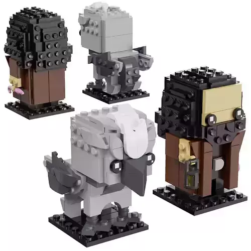 Lego Brickheadz - 40412 Hagrid and Buckbeak 3D model