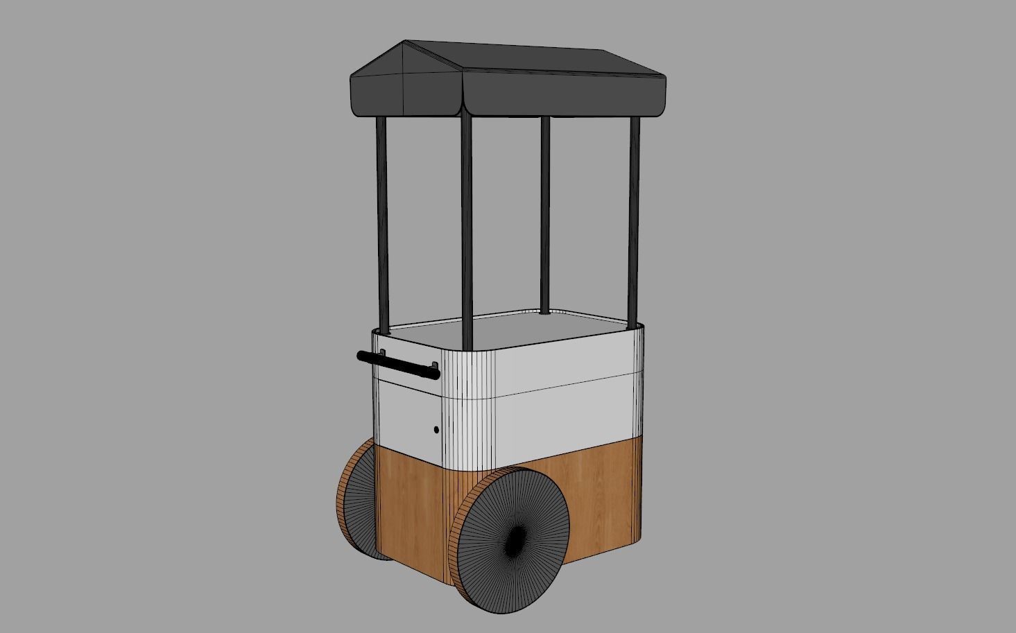 Food Stand - Cart 2 3D model_15