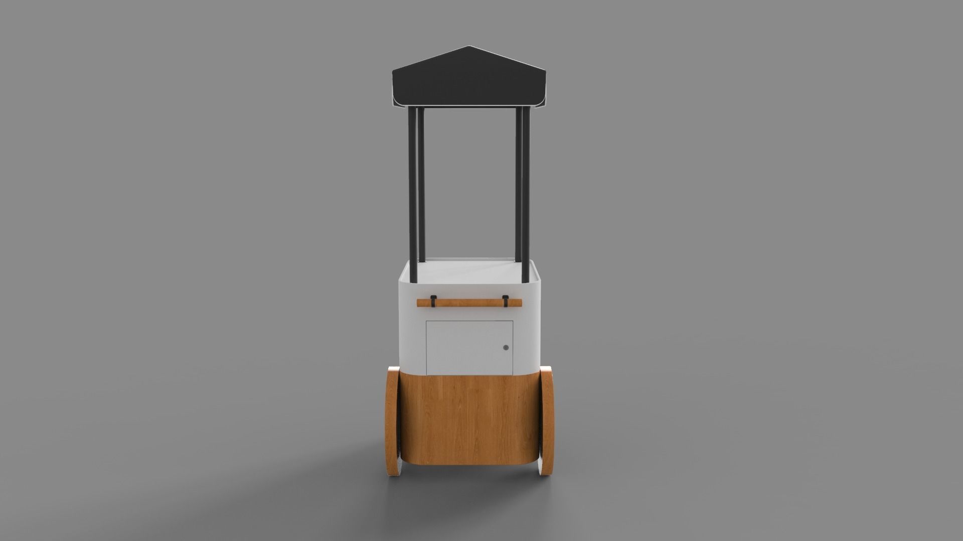 Food Stand - Cart 2 3D model_6