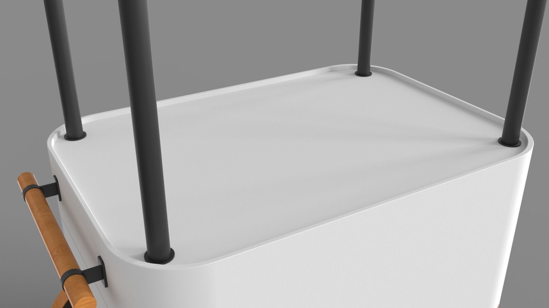 Food Stand - Cart 2 3D model_9