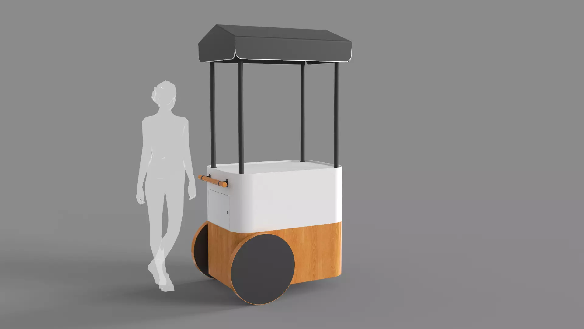 Food Stand - Cart 2 3D model_0