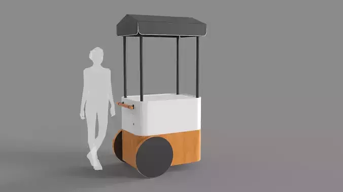 Food Stand - Cart 2 3D model