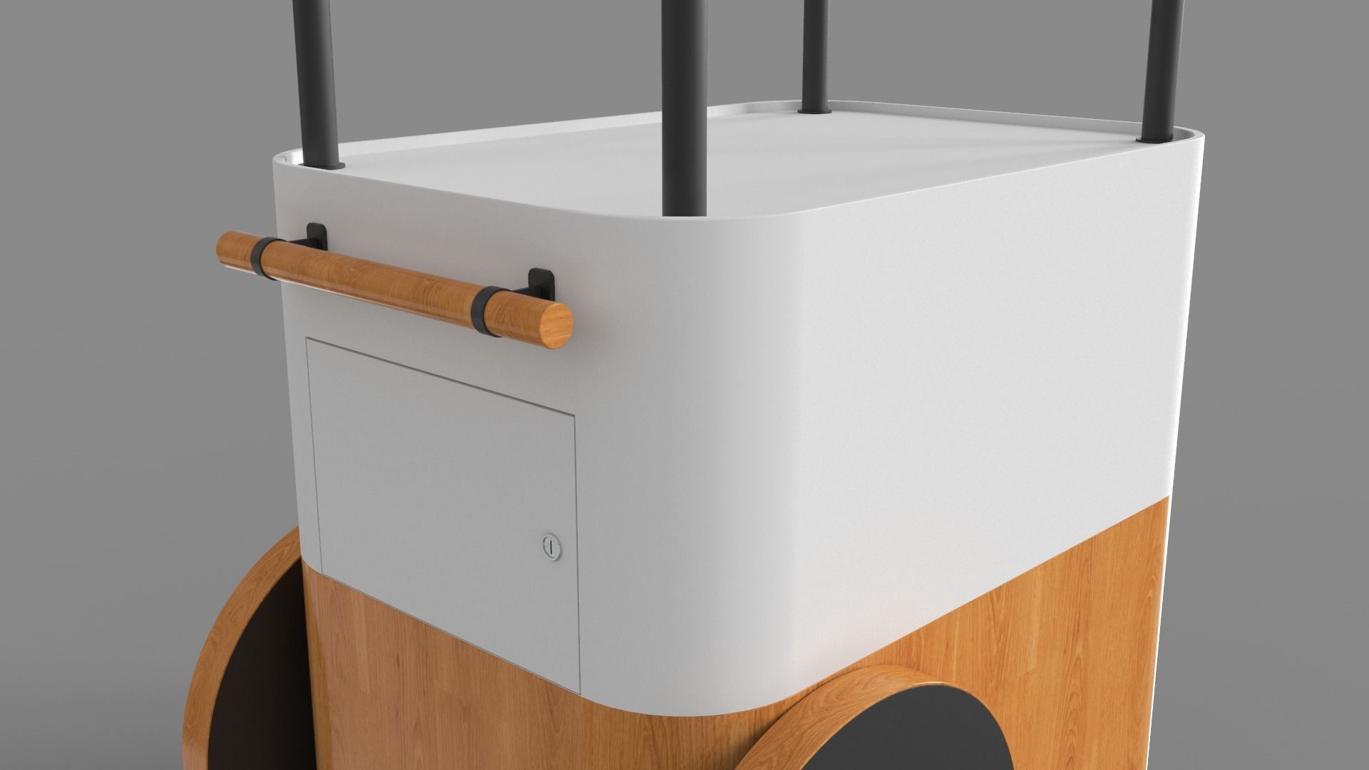 Food Stand - Cart 2 3D model_11