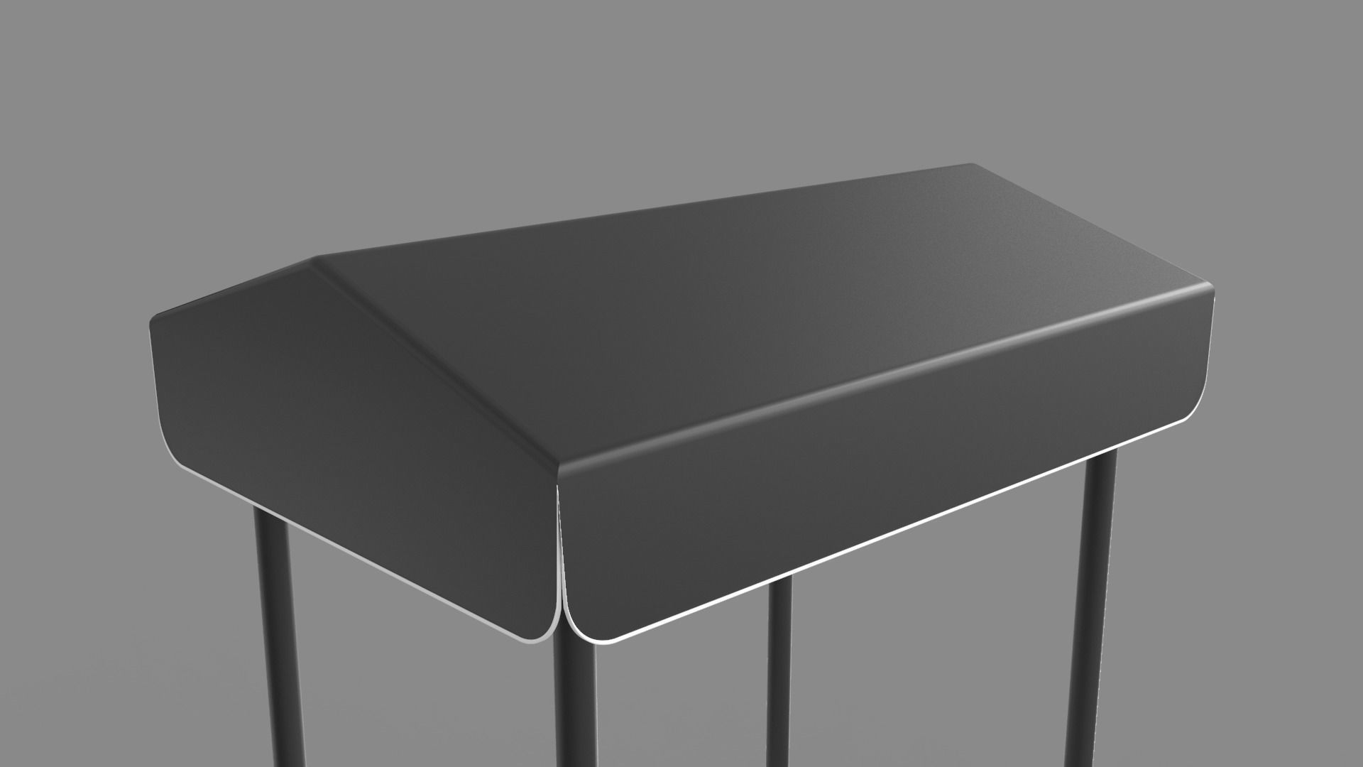 Food Stand - Cart 2 3D model_7