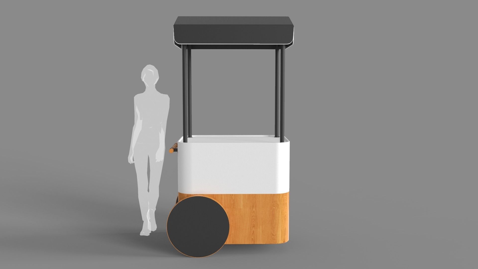 Food Stand - Cart 2 3D model_1