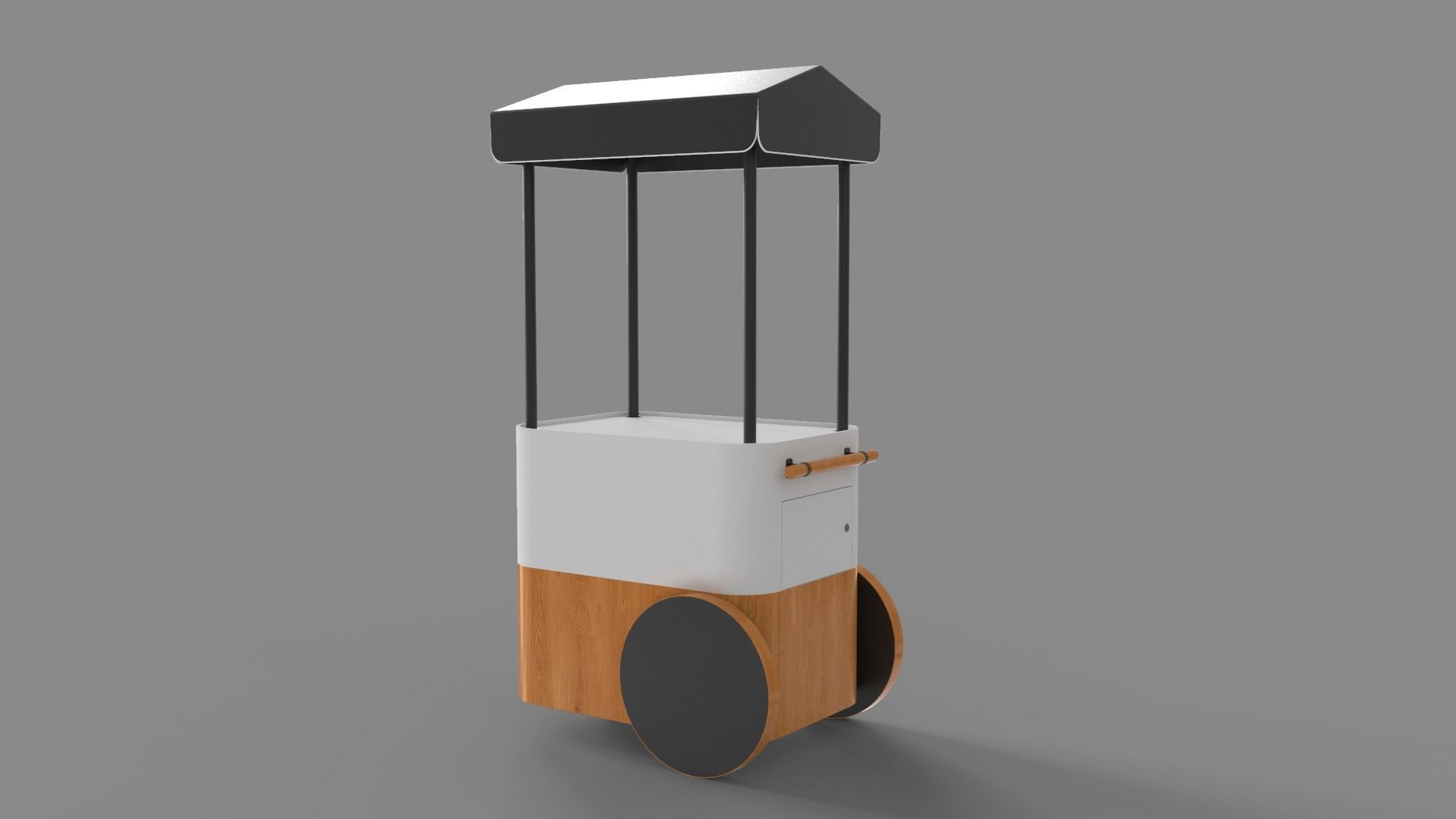 Food Stand - Cart 2 3D model_5