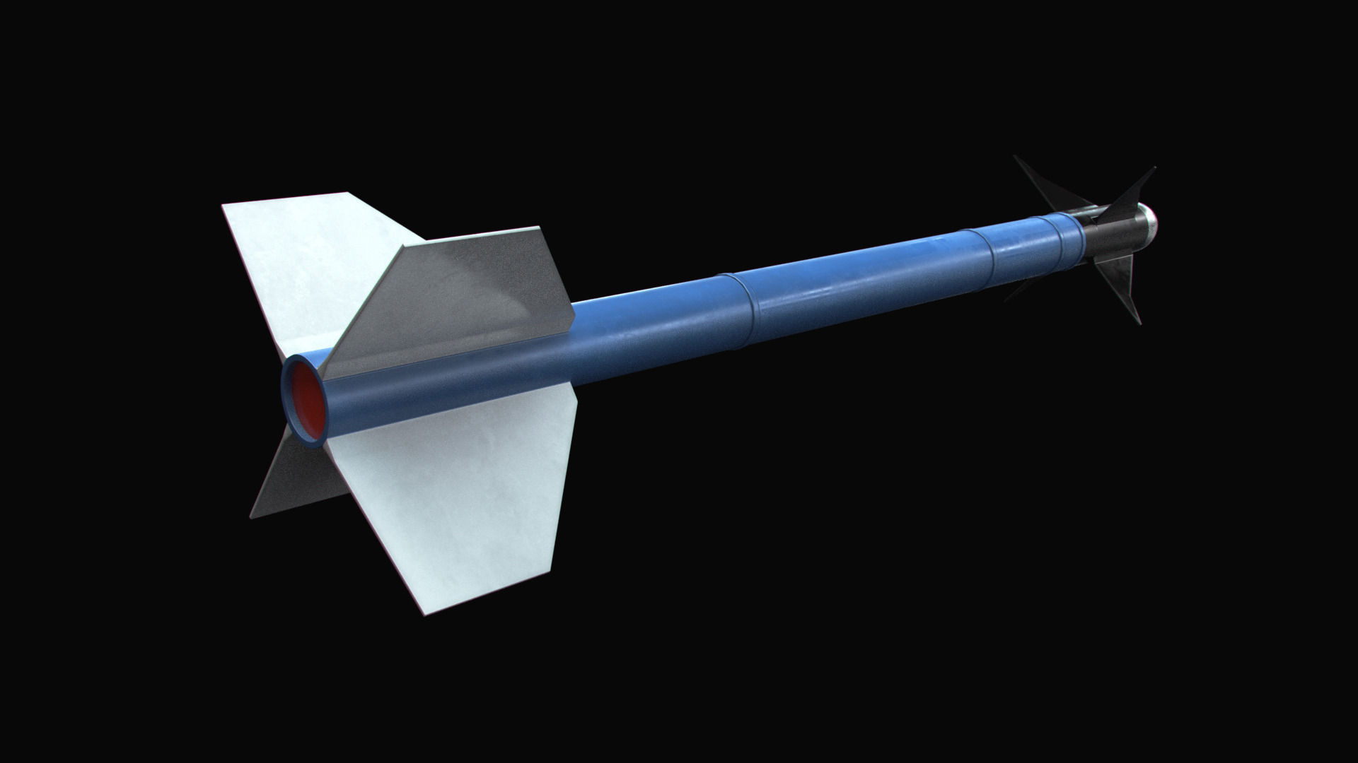 Sidewinder Missile with Armys Textures 3D model_1