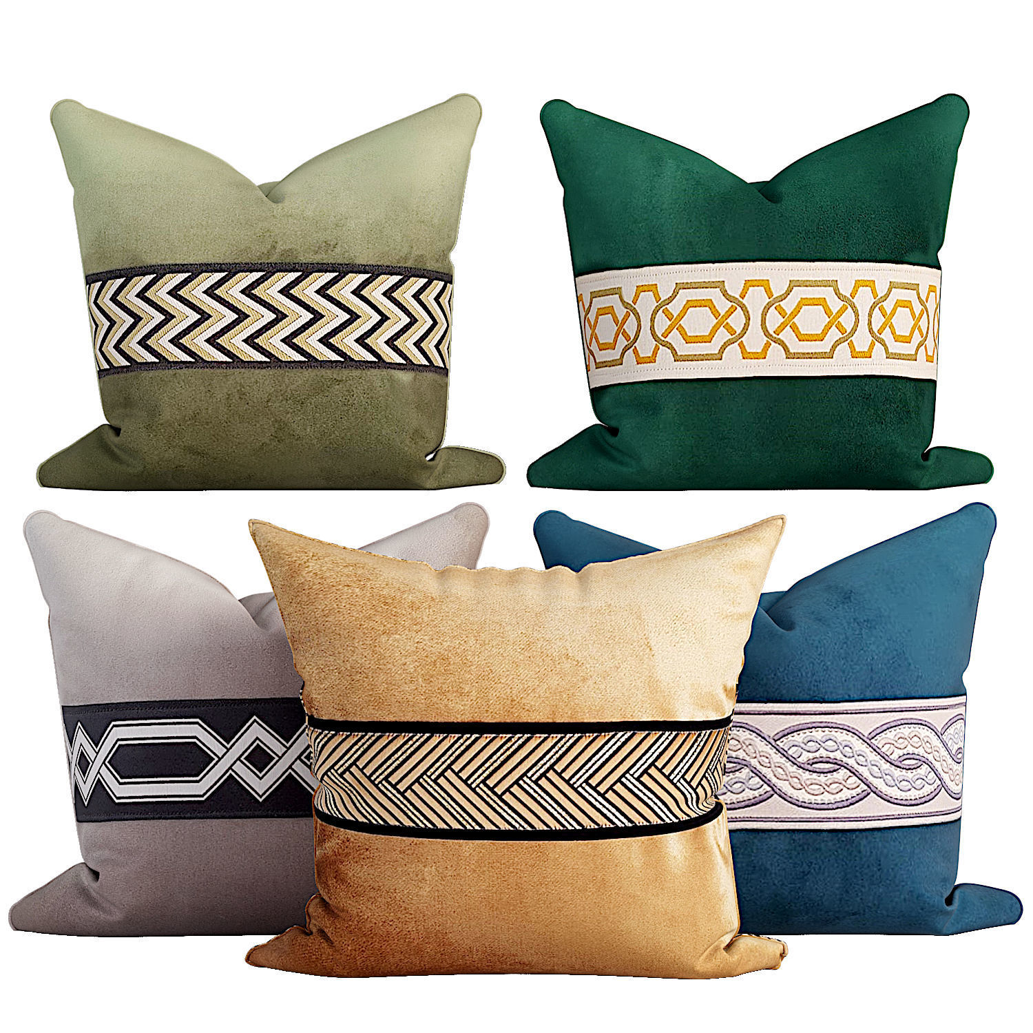 50 Decorative set pillow 500-549 3D model_5