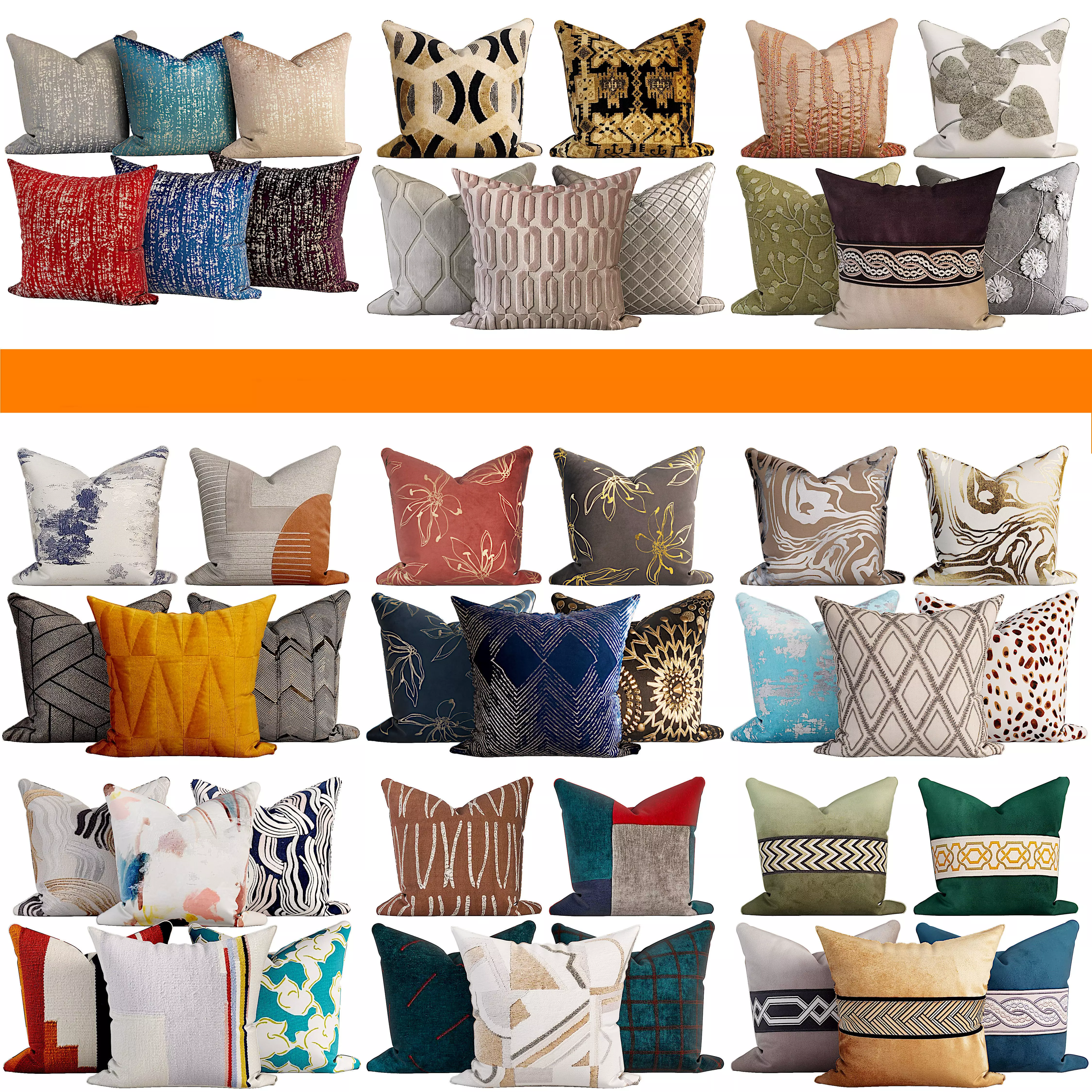 50 Decorative set pillow 500-549 3D model_0