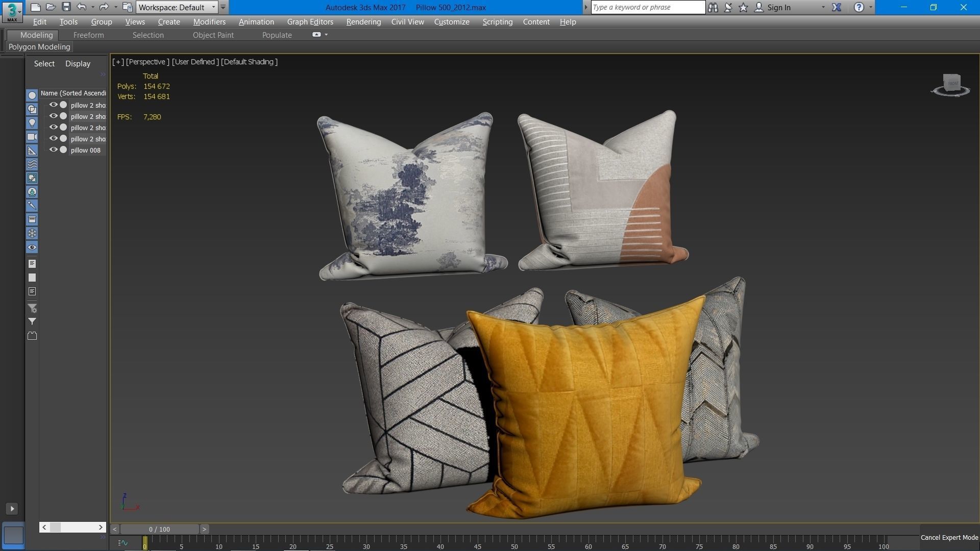 50 Decorative set pillow 500-549 3D model_54