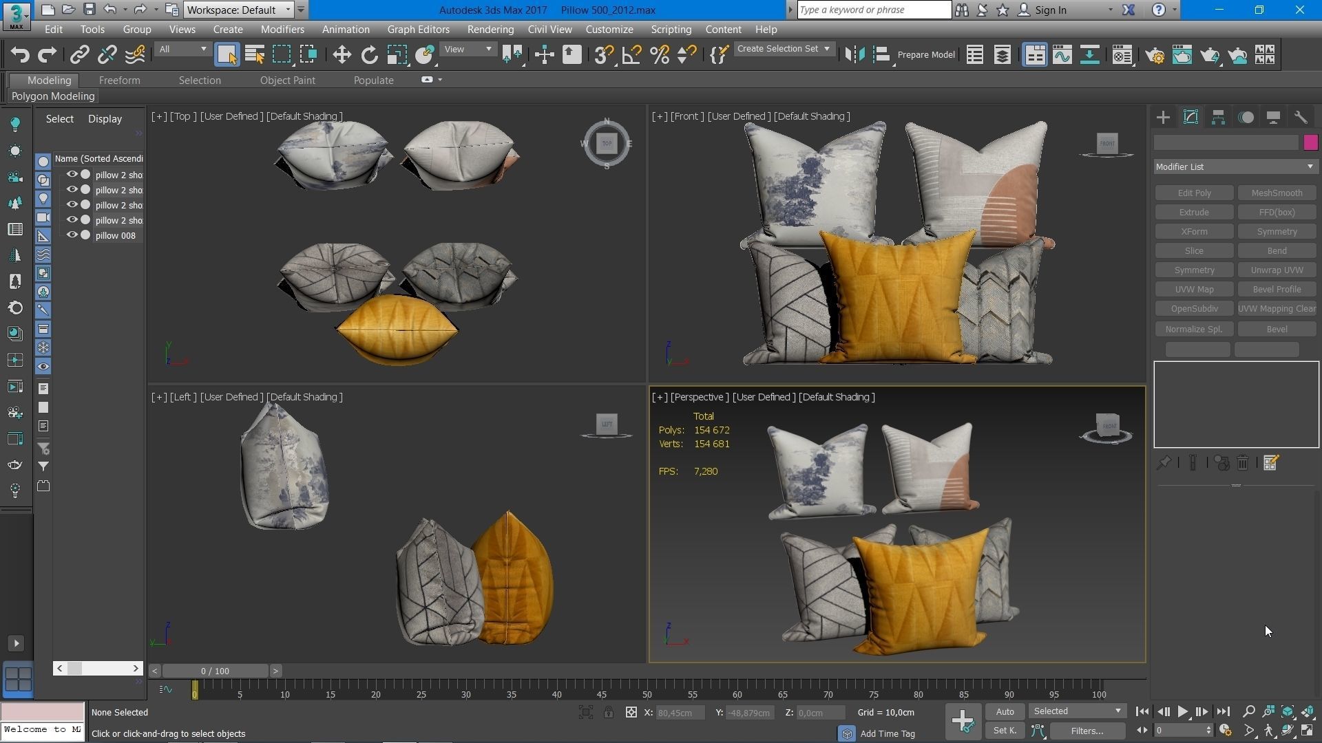 50 Decorative set pillow 500-549 3D model_51