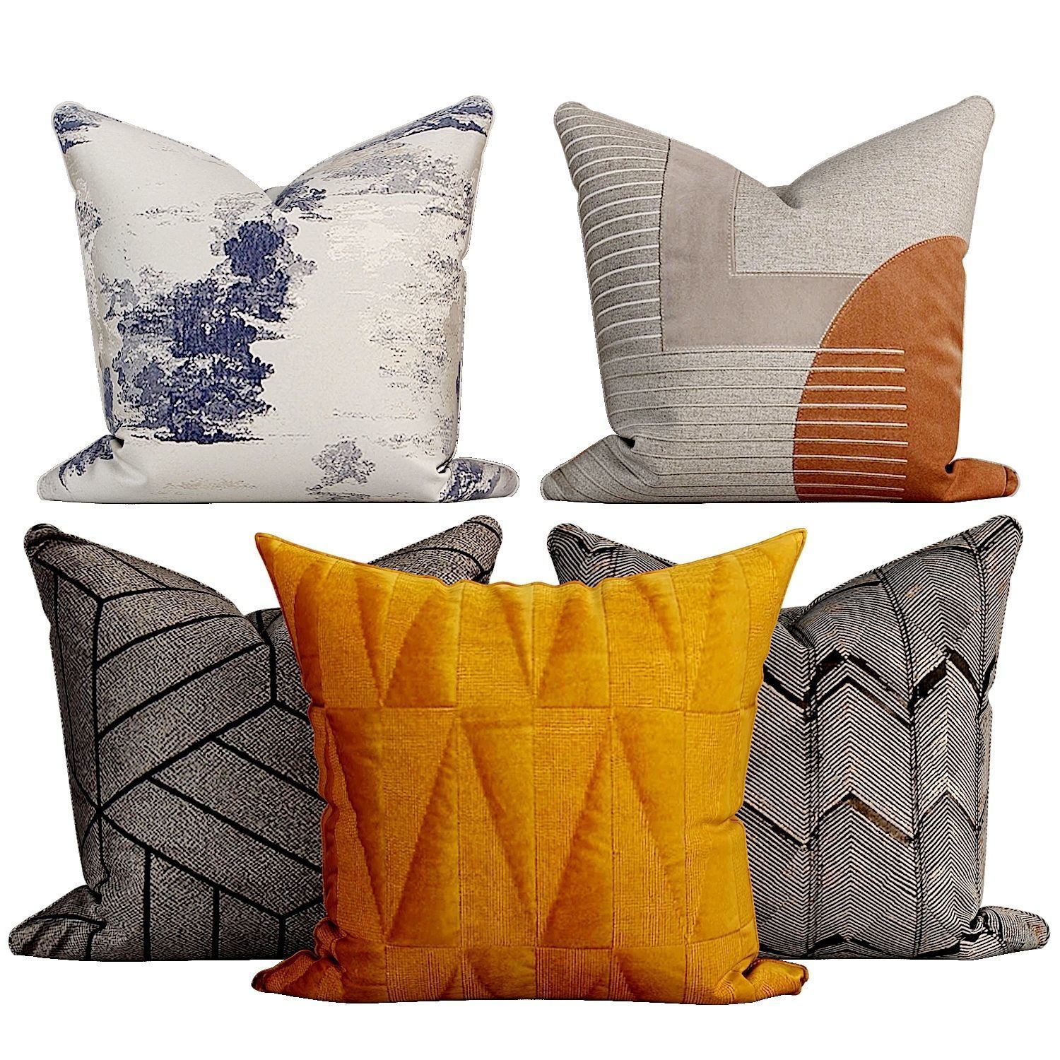 50 Decorative set pillow 500-549 3D model_1