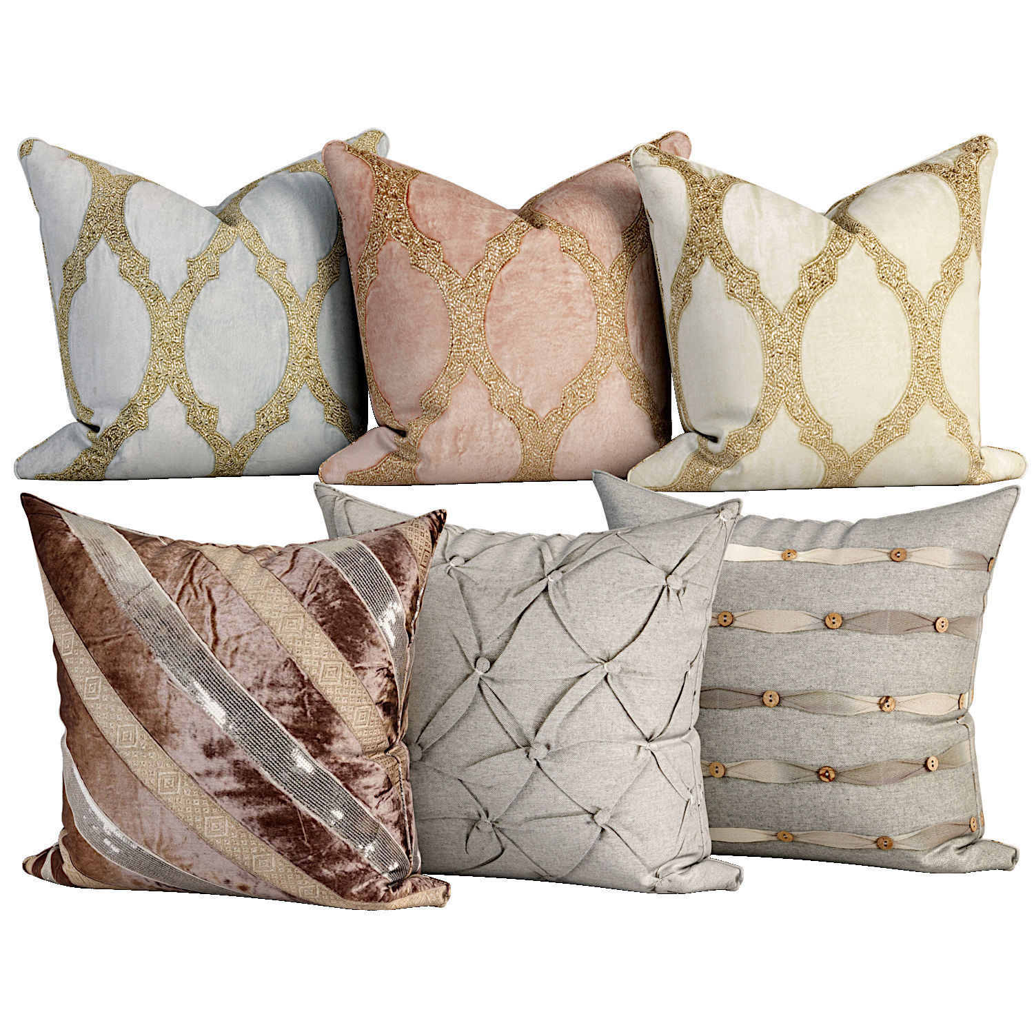 50 Decorative set pillow 500-549 3D model_40