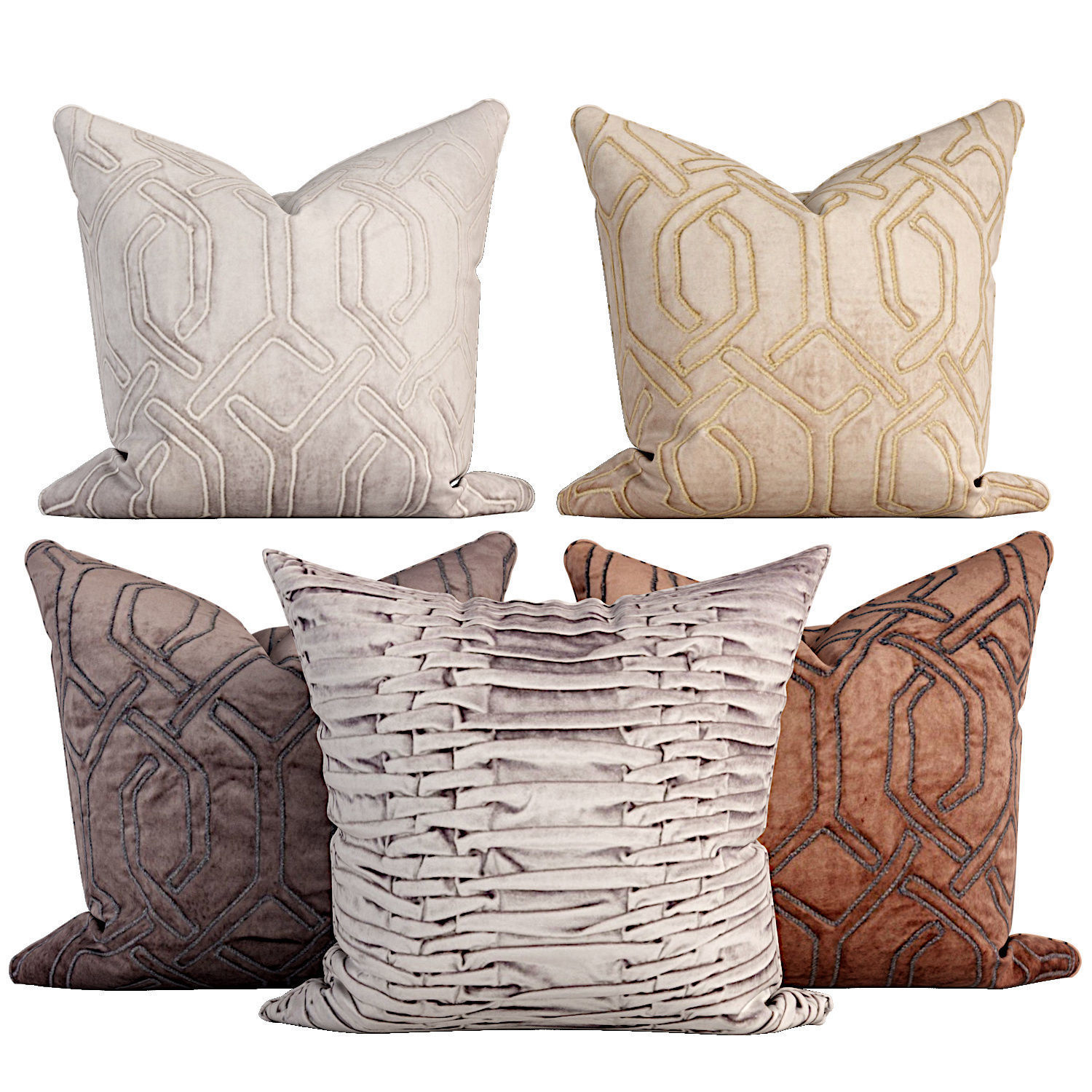 50 Decorative set pillow 500-549 3D model_34