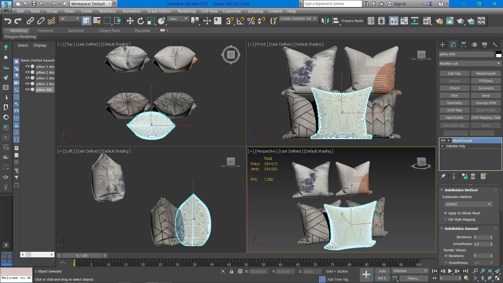 50 Decorative set pillow 500-549 3D model_52
