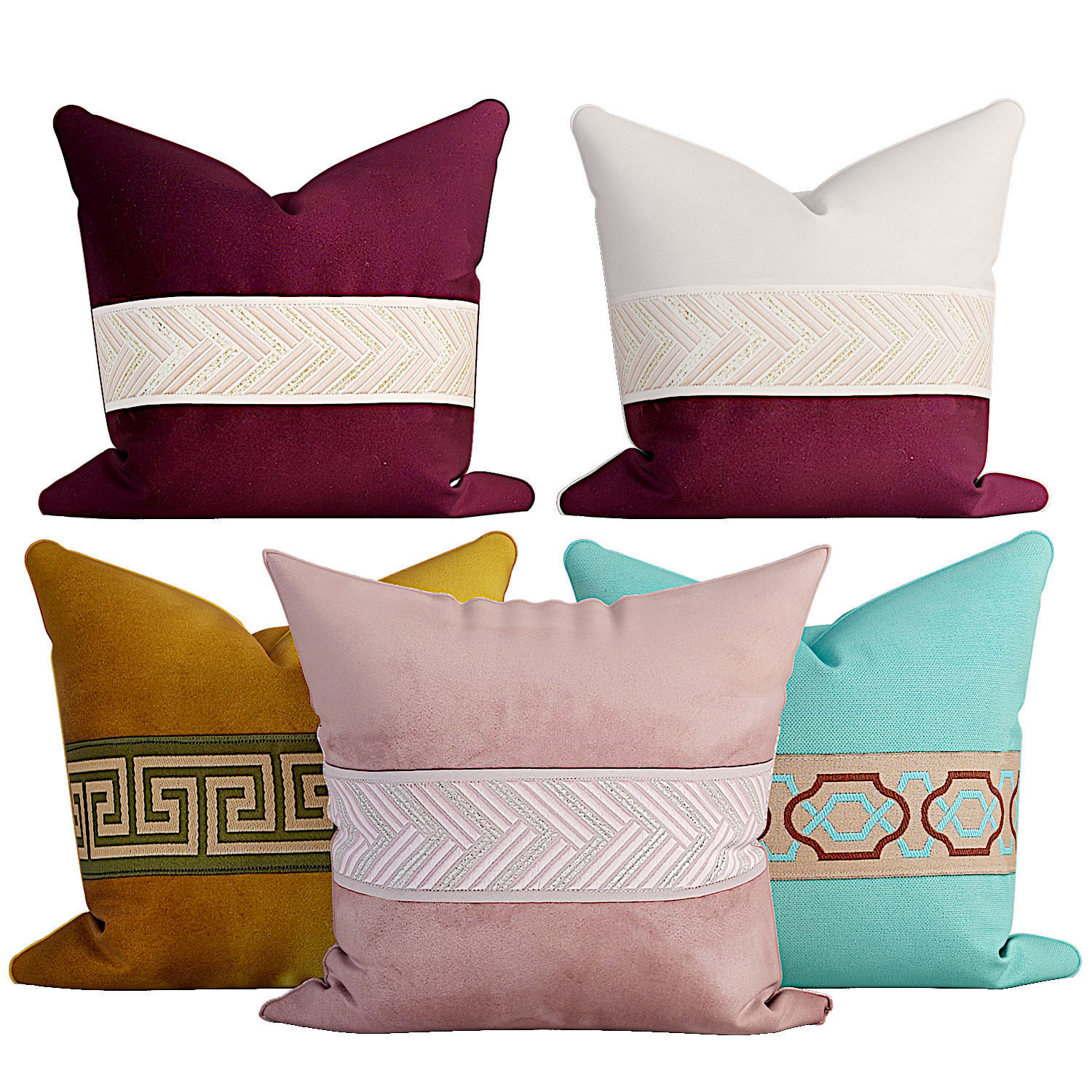 50 Decorative set pillow 500-549 3D model_6