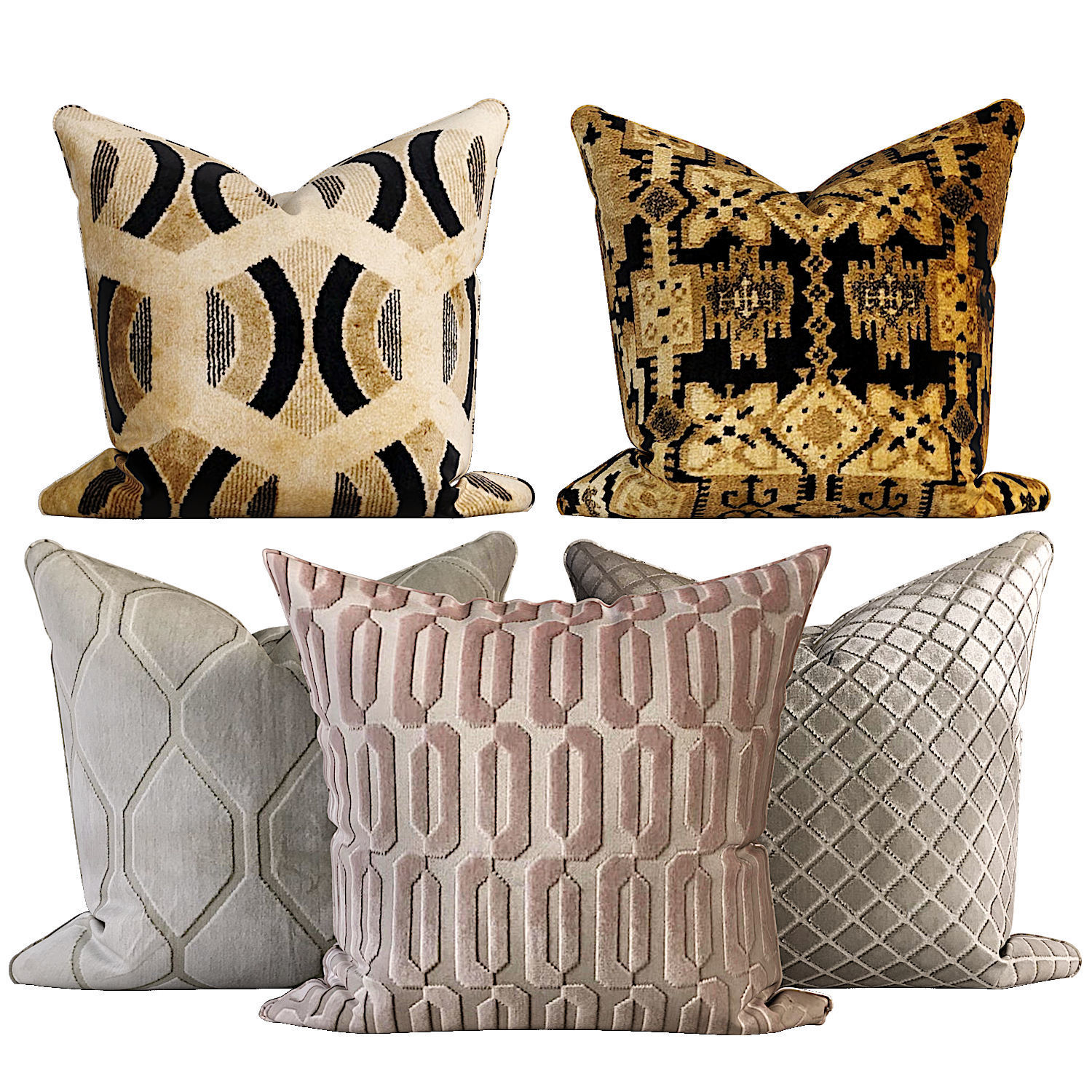 50 Decorative set pillow 500-549 3D model_8