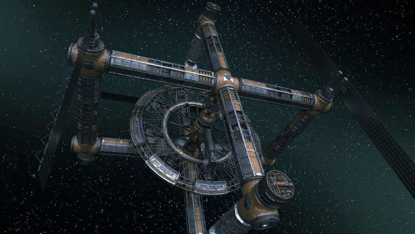 Space Station Variant B Class 3D model_2
