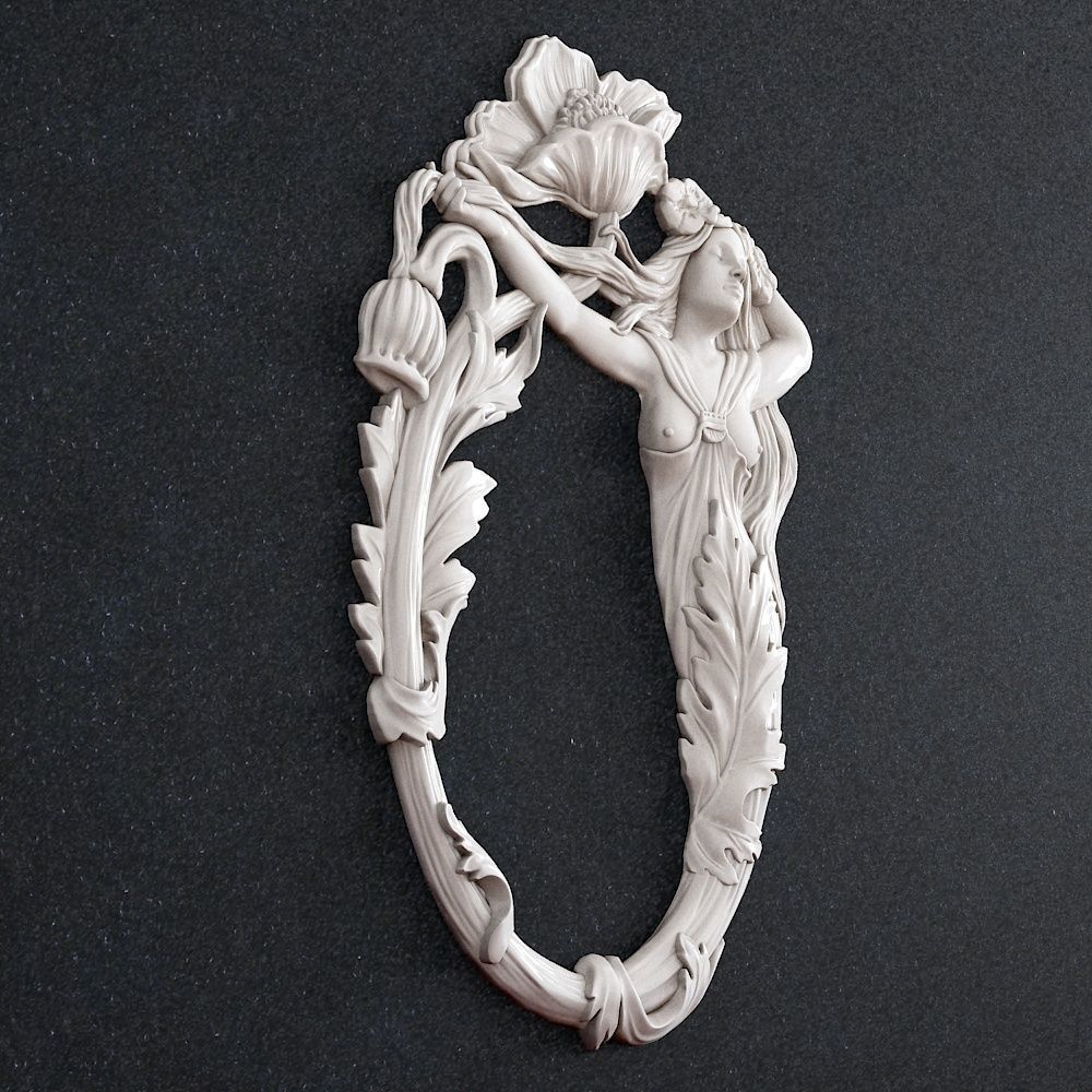 Girl Flower 2 3D print model_1