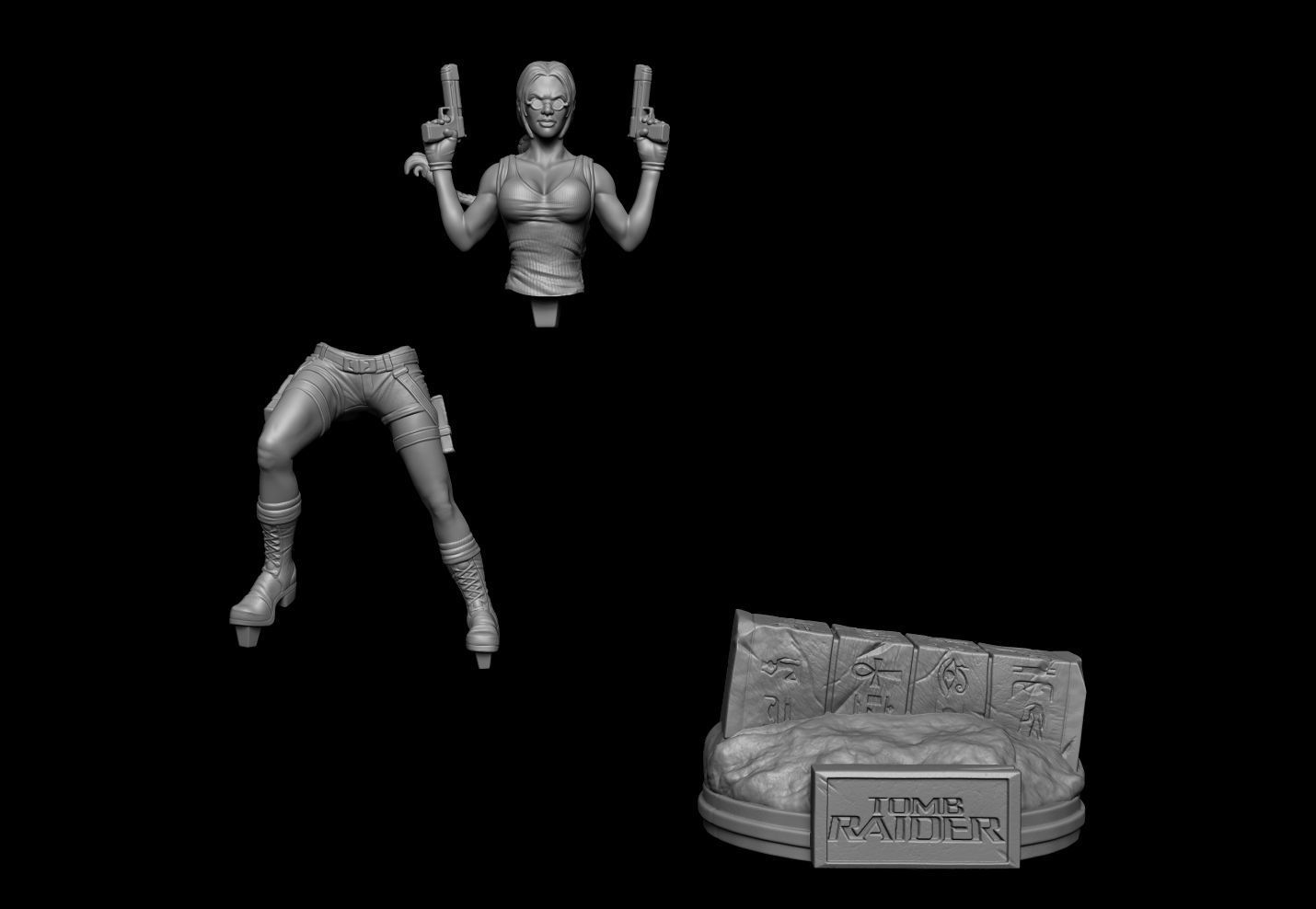 Lara Croft Fan Art 3D print model_5
