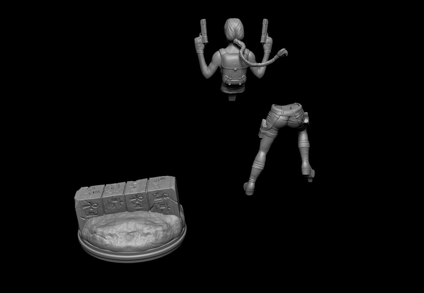 Lara Croft Fan Art 3D print model_7