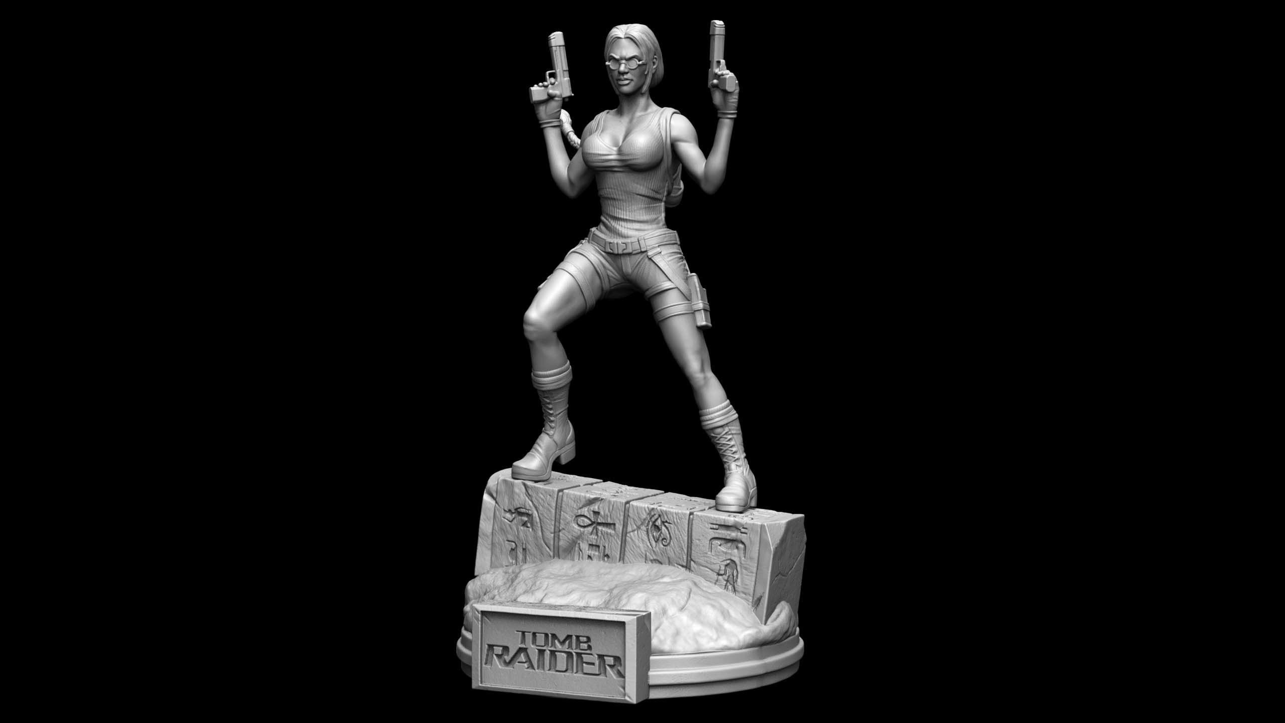 Lara Croft Fan Art 3D print model_4