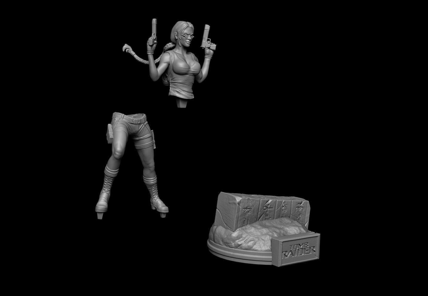 Lara Croft Fan Art 3D print model_6
