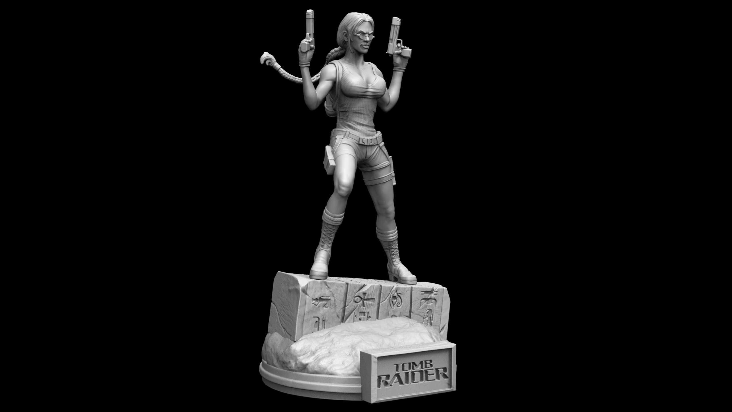Lara Croft Fan Art 3D print model_1