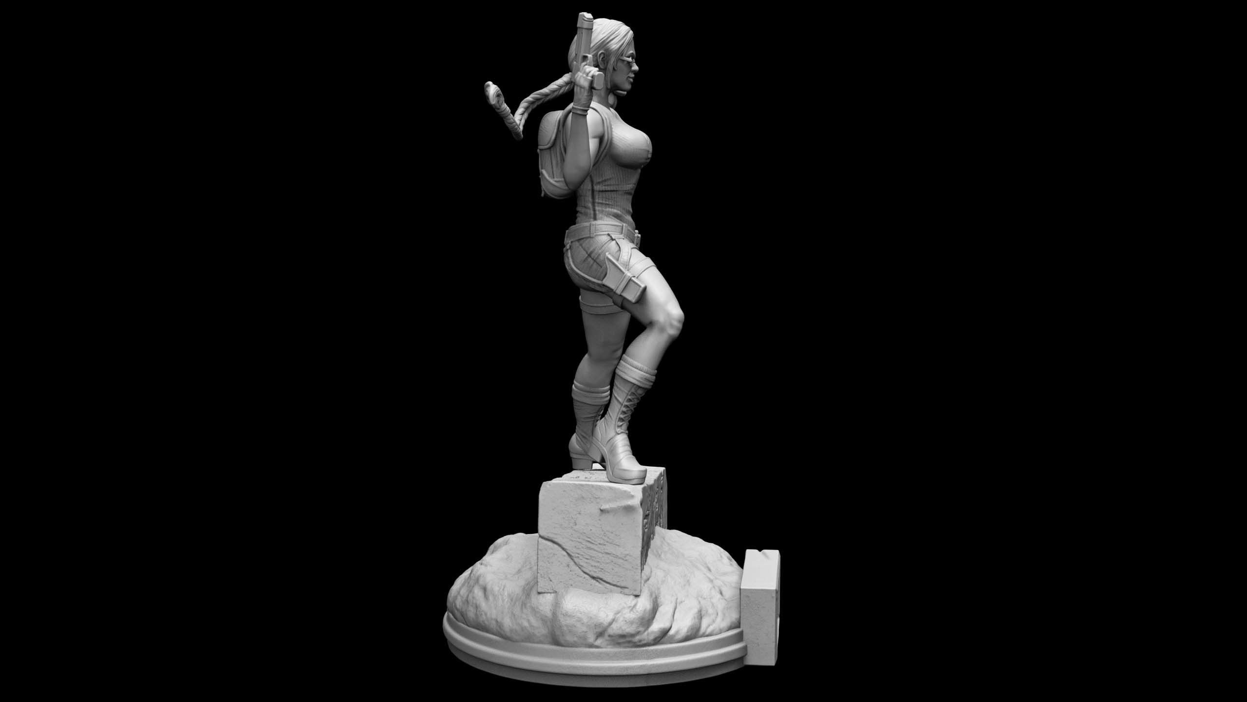 Lara Croft Fan Art 3D print model_2