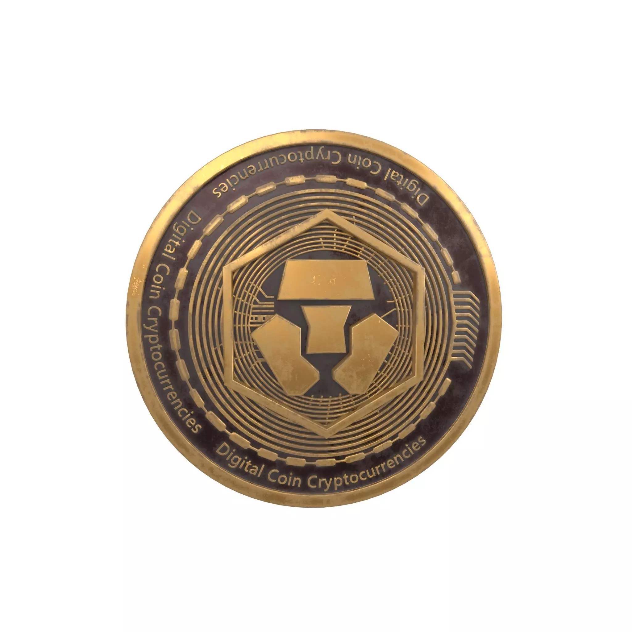 Crypto Com Coin v2 002 3D model_0