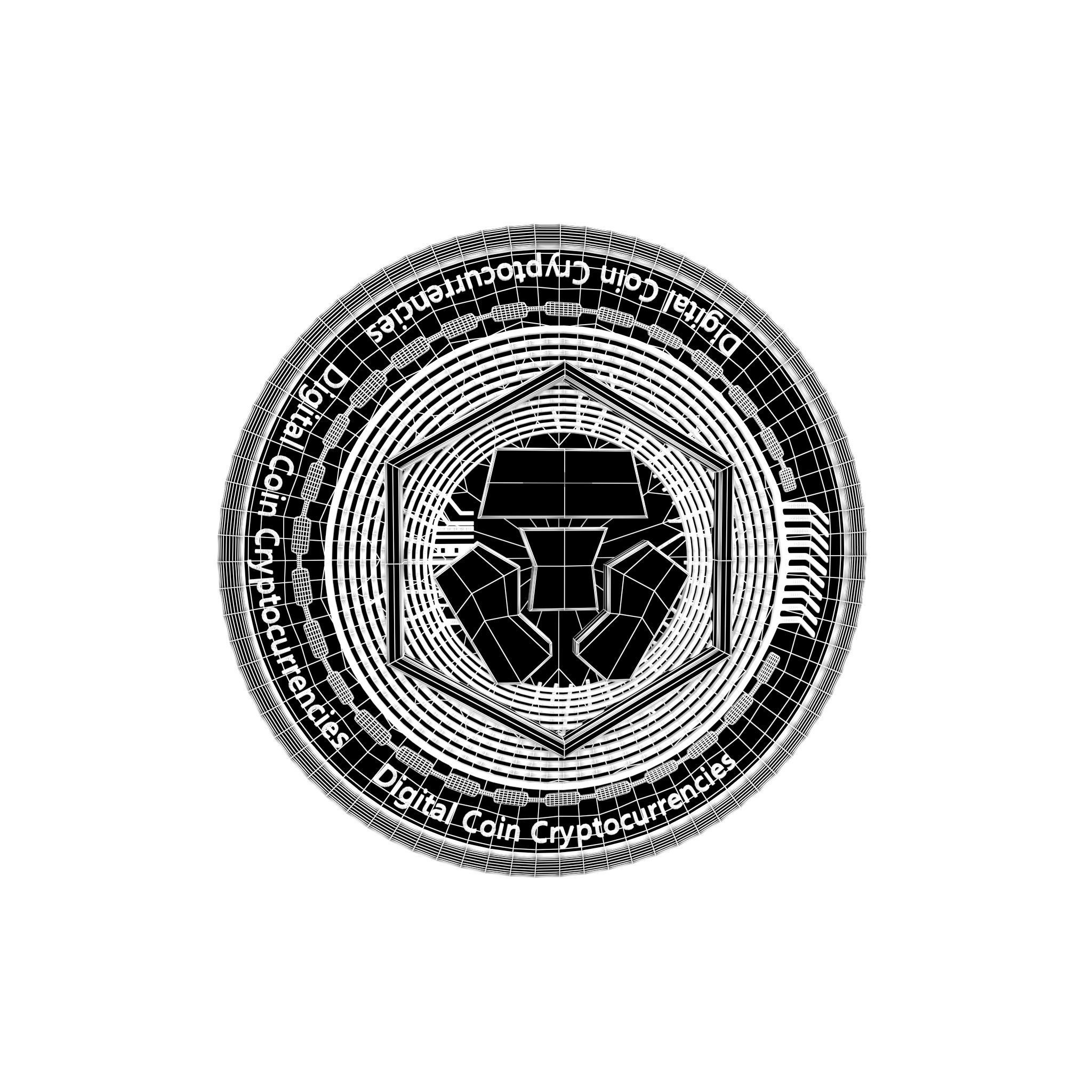 Crypto Com Coin v2 002 3D model_4