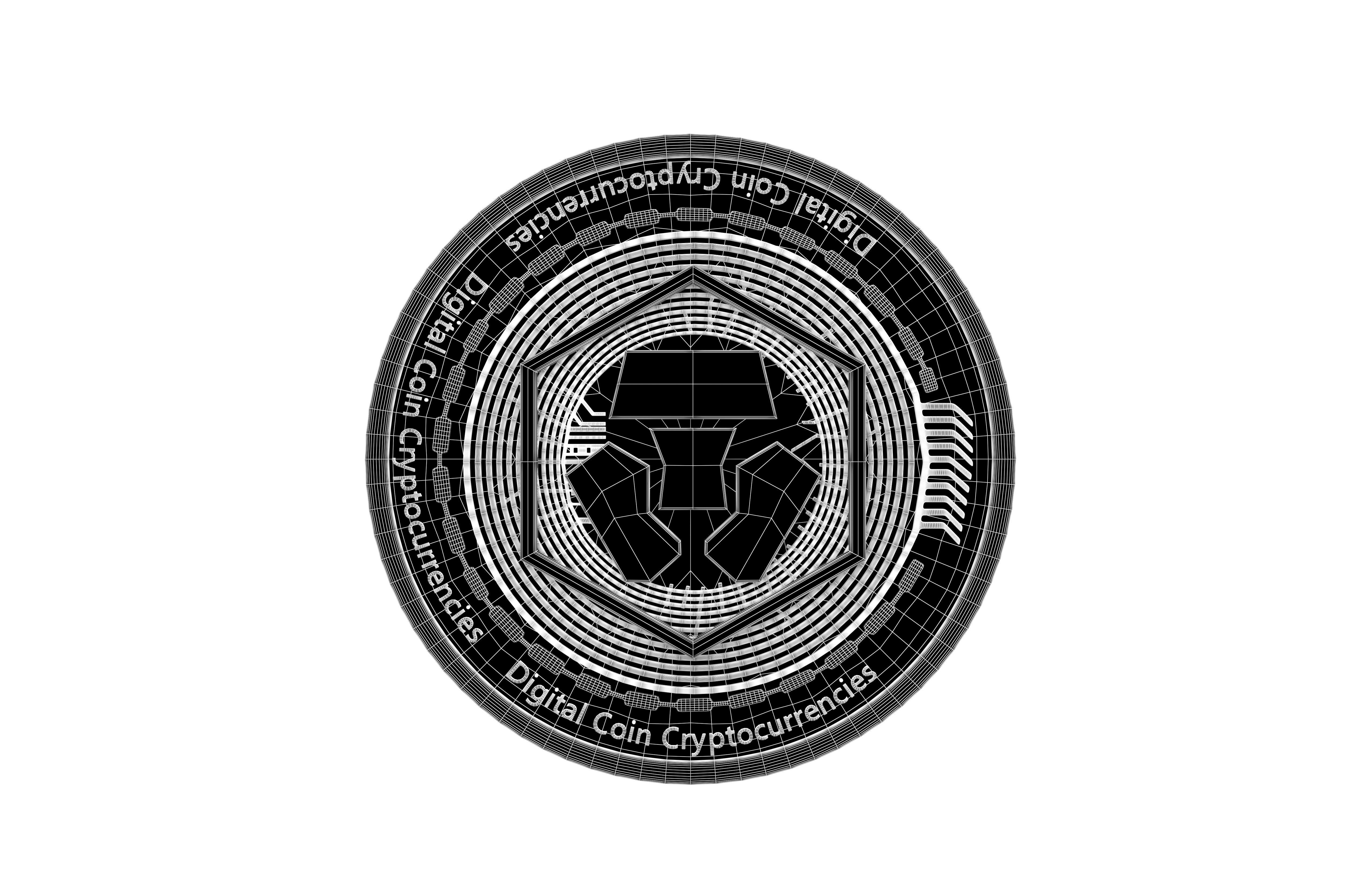 Crypto Com Coin v2 002 3D model_5