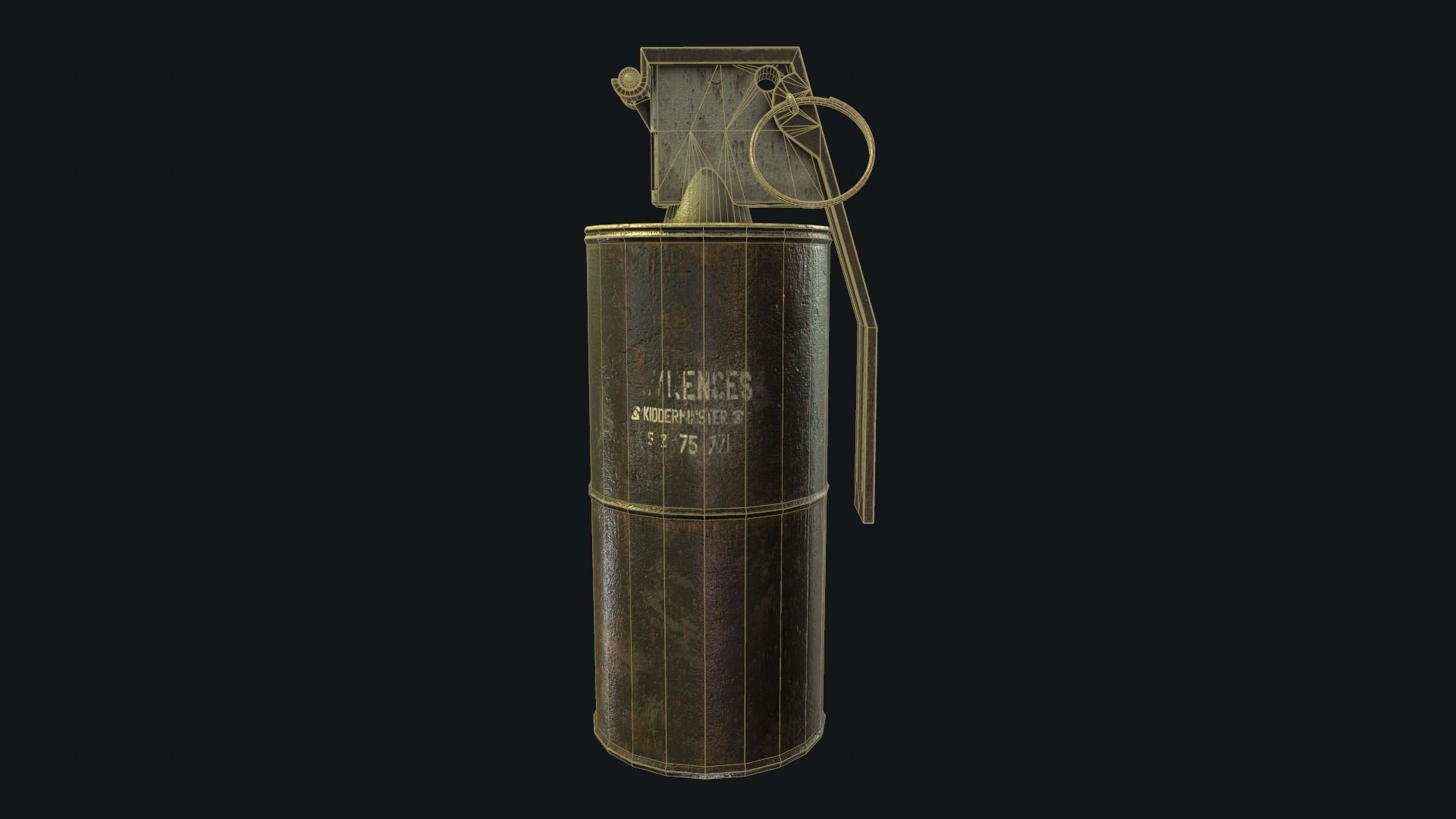 Iron Grenade Low-Poly 3D Models Low-poly 3D model_14
