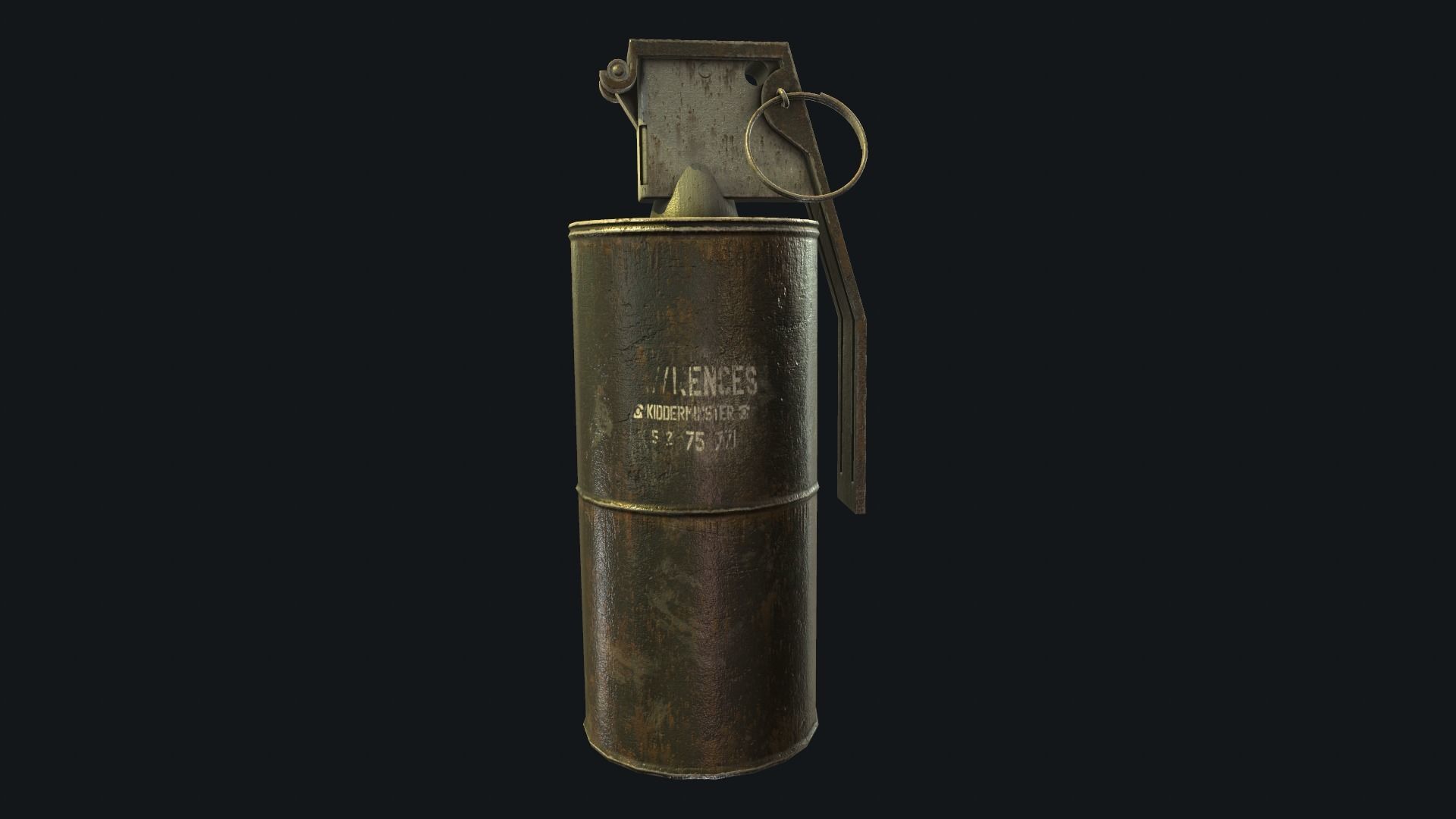 Iron Grenade Low-Poly 3D Models Low-poly 3D model_3