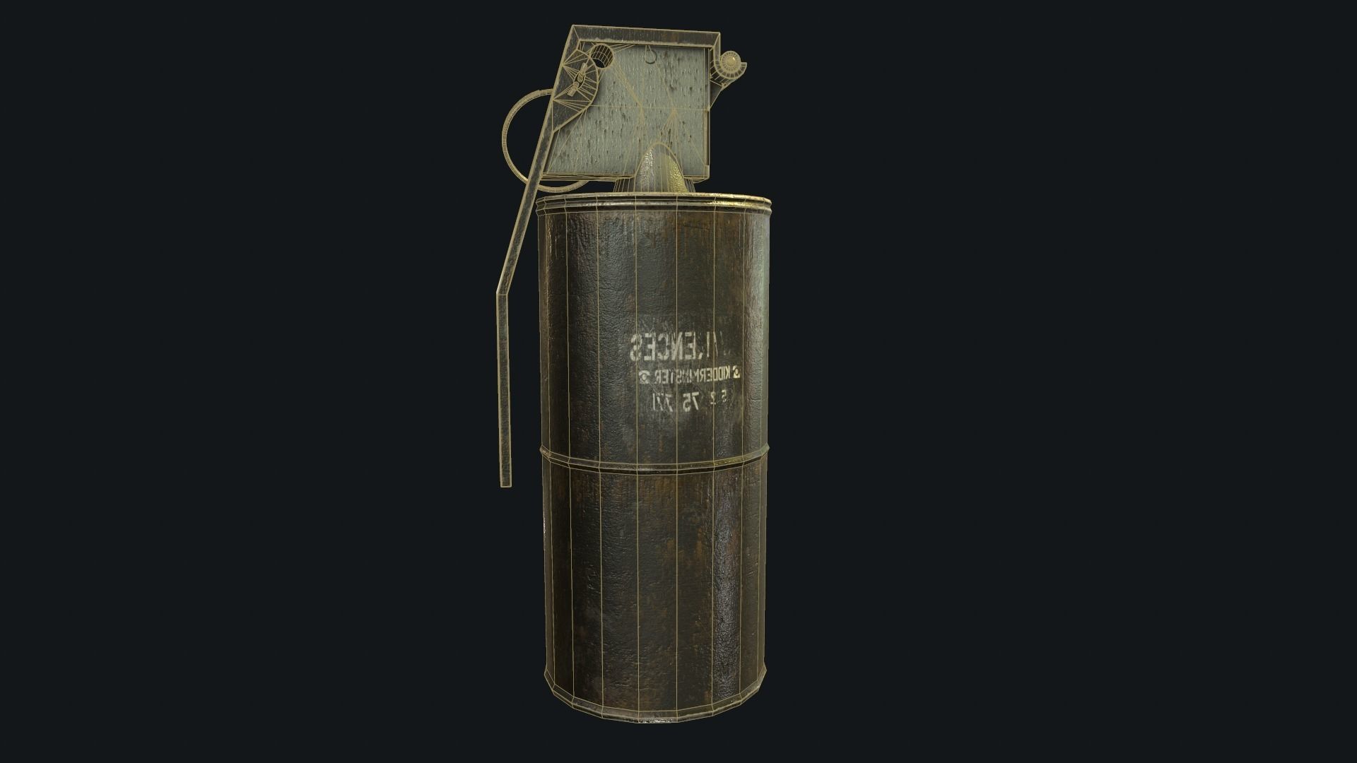 Iron Grenade Low-Poly 3D Models Low-poly 3D model_12