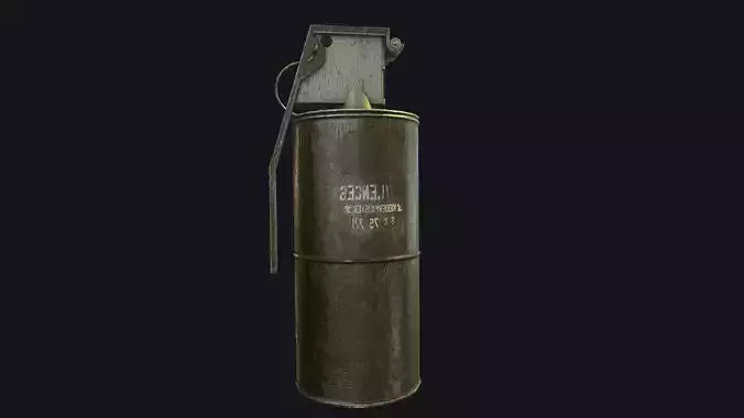 Iron Grenade Low-Poly 3D Models